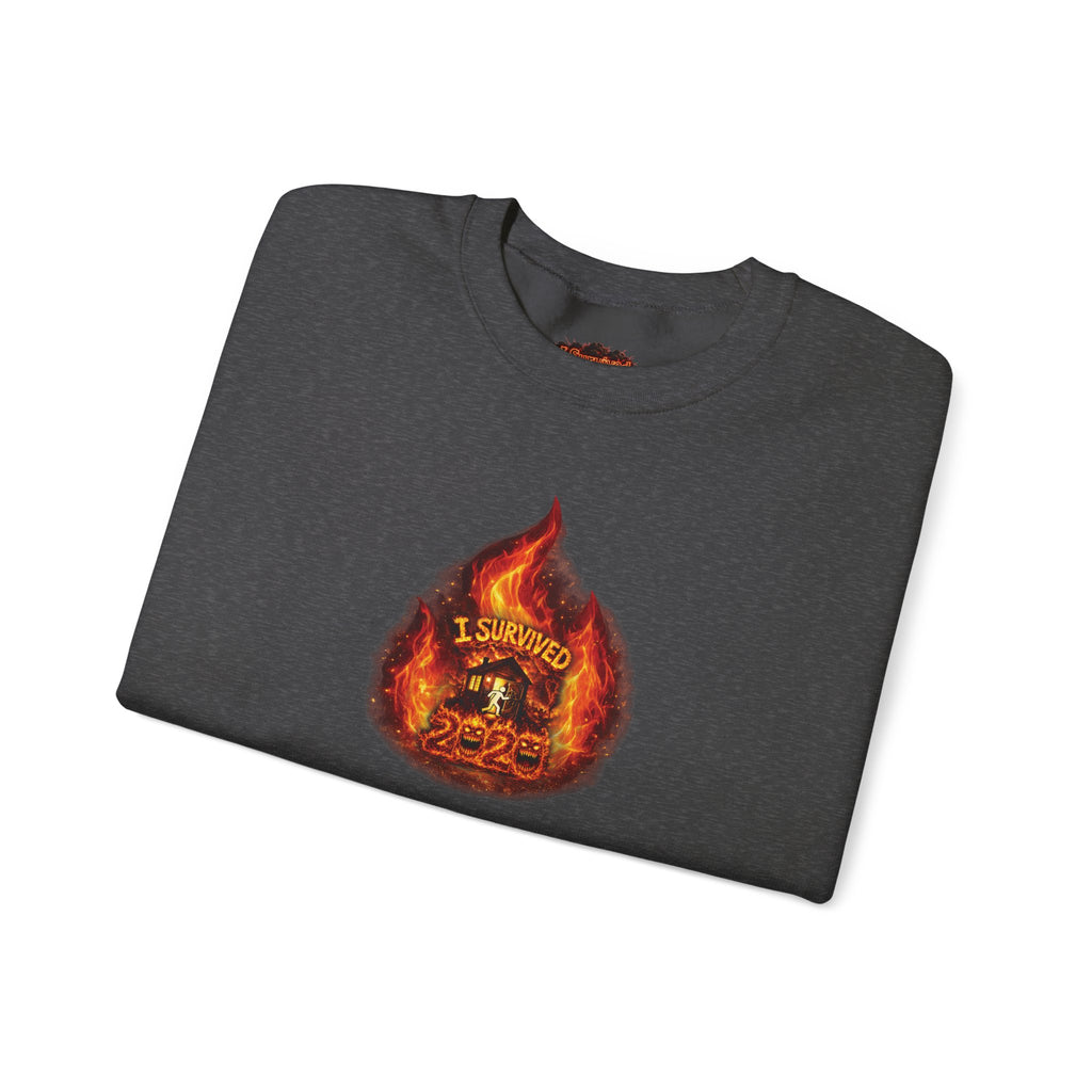 I Survived 2020 — WILDFIRES S2:E3: Director's Cut "The California Wildfires" Memorial Unisex Heavy Blend™ Crewneck Sweatshirt