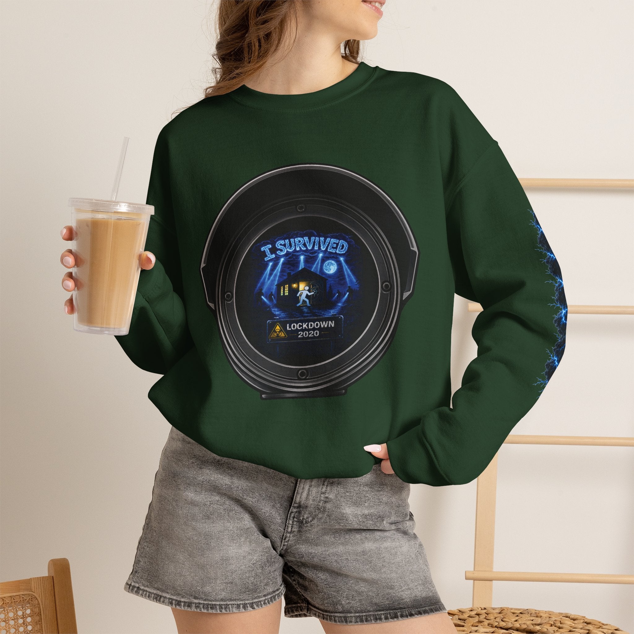 I Survived 2020 — Director's Cut S3:E3 "Remote Schooling" | Lockdown Edition Documentary Unisex Heavy Blend™ Crewneck Sweatshirt