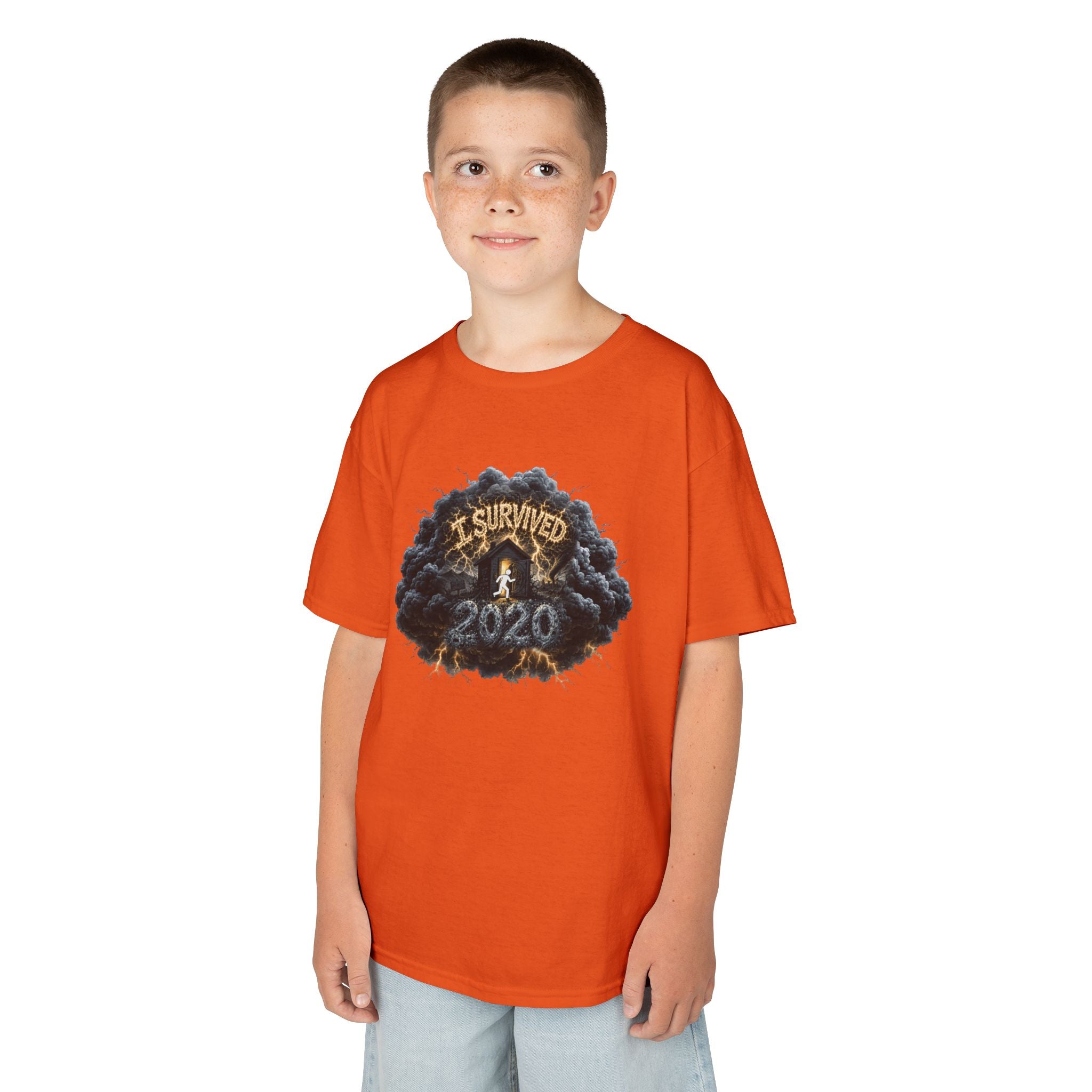 I Survived 2020 — Director's Cut Original Design Teaser Tee | Season 1 Premiere Drop Kids Heavy Cotton™ Tee
