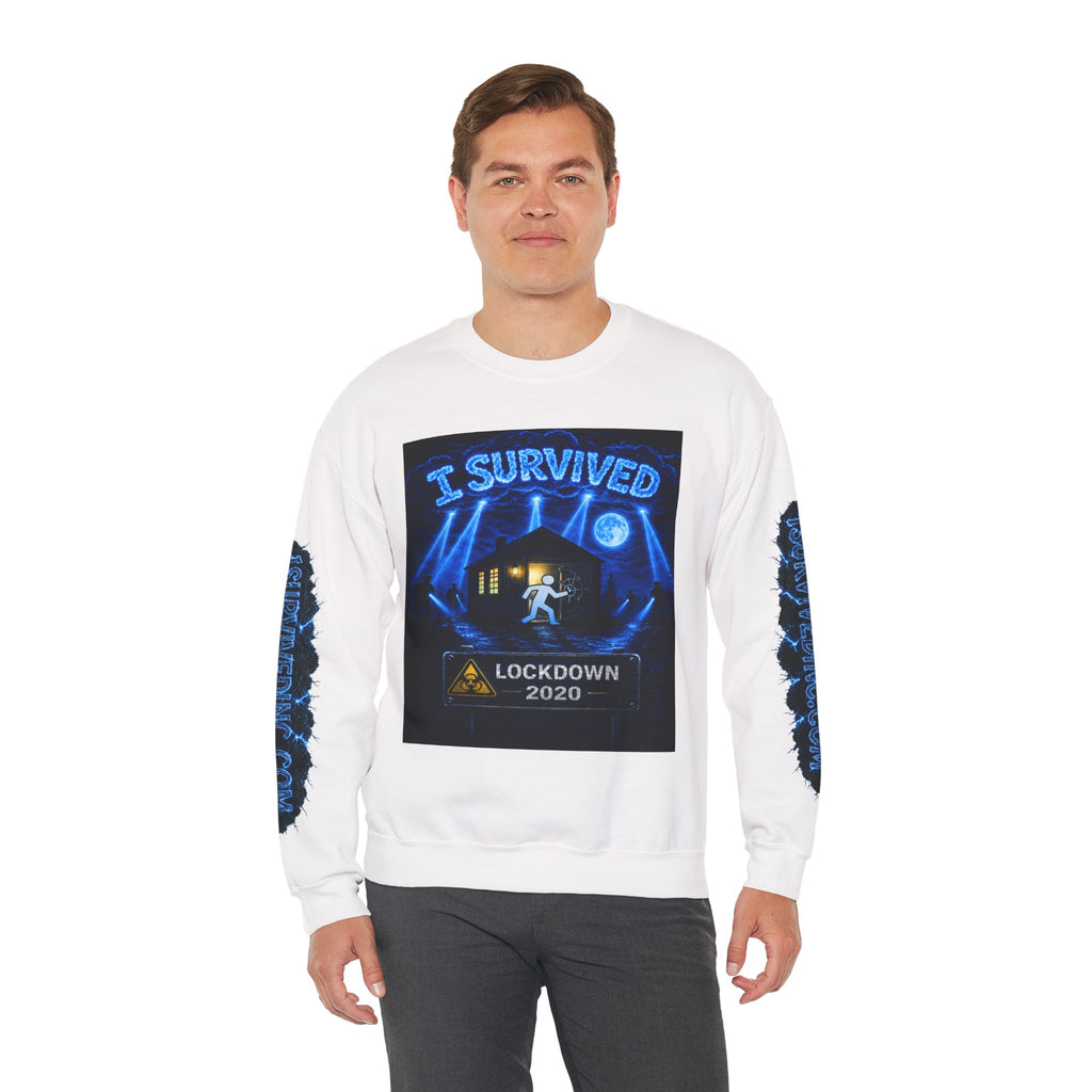 I Survived 2020 — LOCKDOWN S3:E4: "Working From Home" Unisex Heavy Blend™ Crewneck Sweatshirt