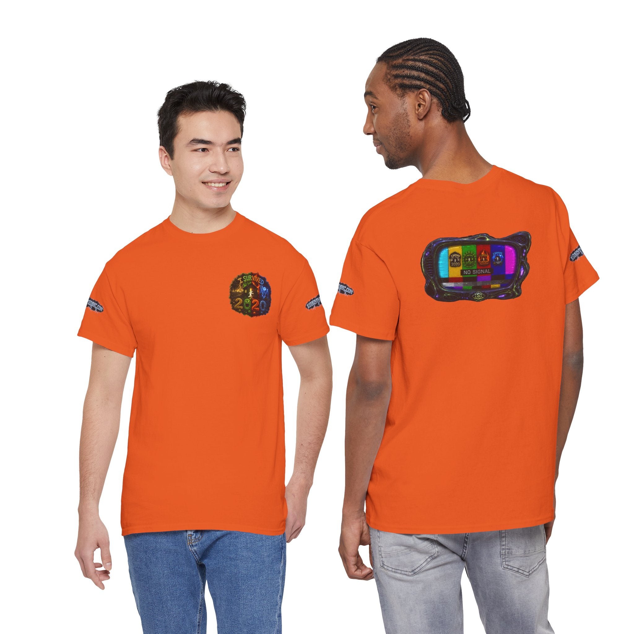 I Survived 2020 — "No Signal" Test Pattern Tee Alien Broadcast Finale Special Edition Summer Premiere Unisex Heavy Cotton Tee