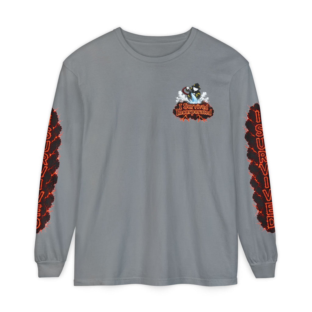 I Survived 2020 — "Please Stand By" Test Pattern Tee Special Edition Wildfire Signal Edition Summer Premiere Unisex Garment-Dyed Long Sleeve T-Shirt