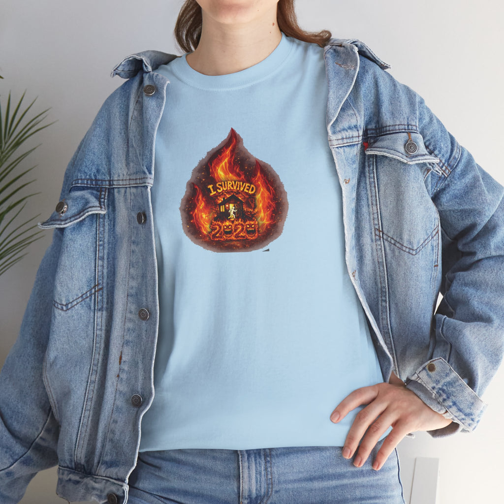 I Survived 2020 — WILDFIRES S2:E1: Director's Cut "Berry Creek" Memorial Unisex Heavy Cotton Tee