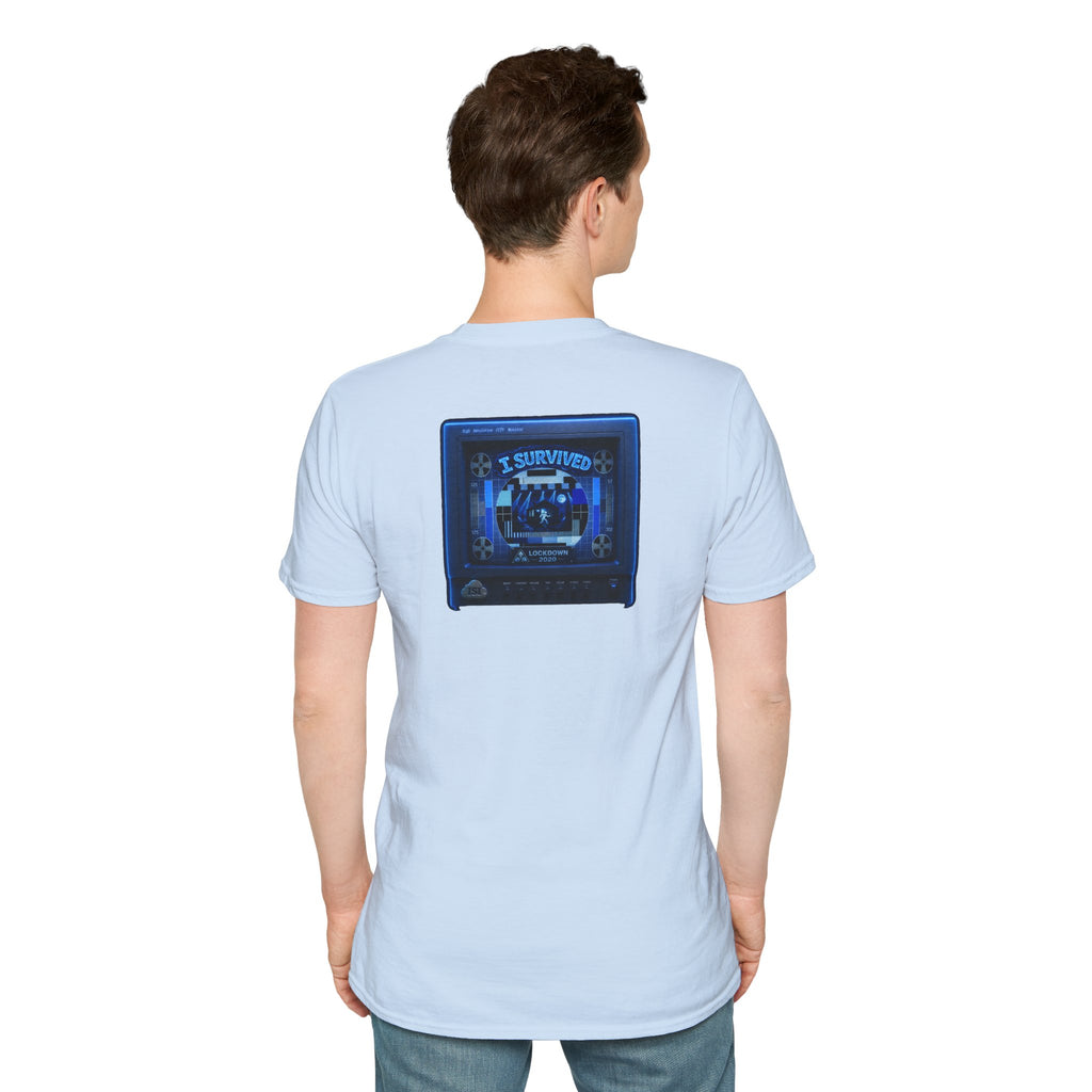 I Survived 2020 — "Please Stand By" Test Pattern Tee Lockdown Edition Summer Exclusive Unisex Softstyle T-Shirt