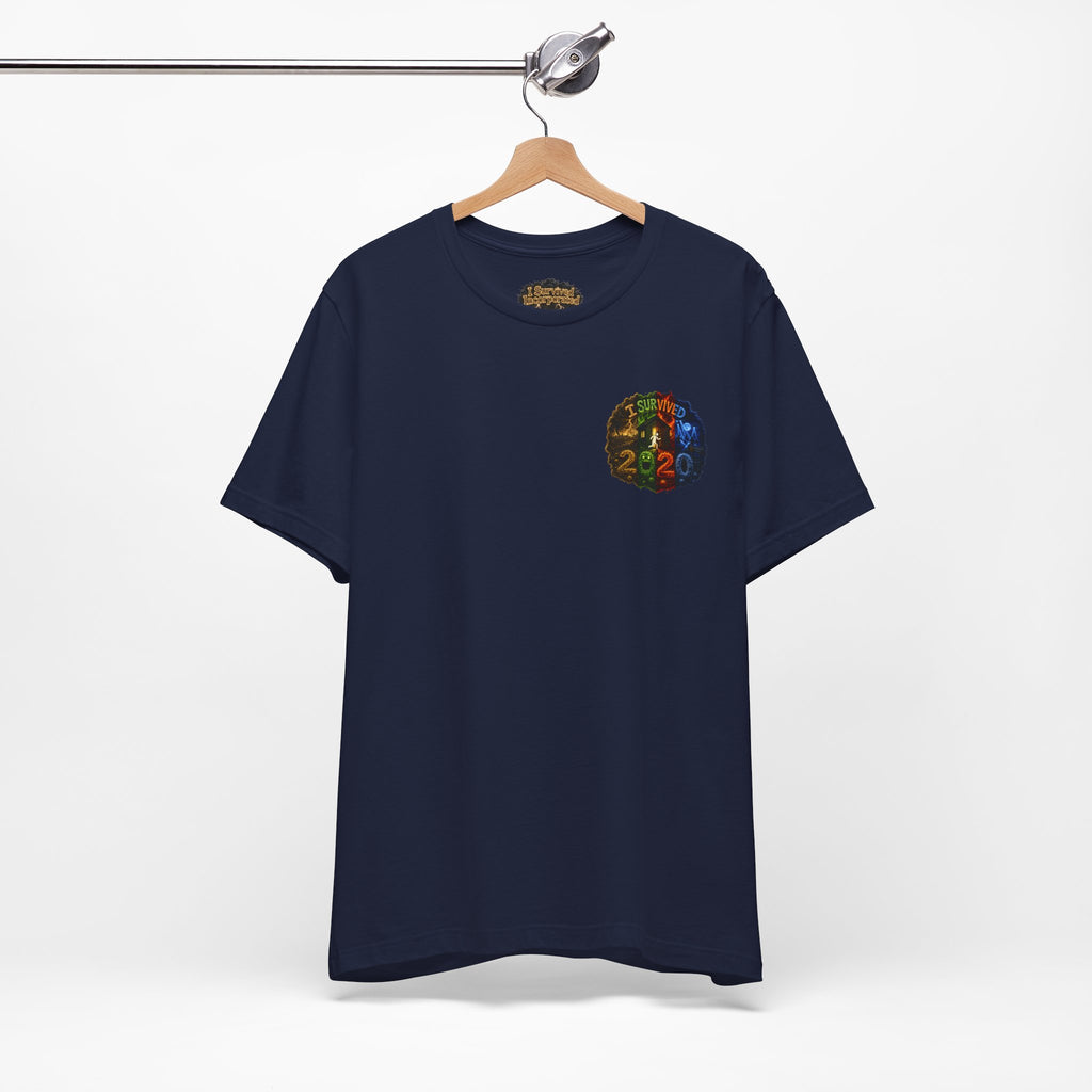 I Survived 2020 — "No Signal" Test Pattern Tee Alien Broadcast Finale Summer Premiere Unisex Jersey Short Sleeve Tee