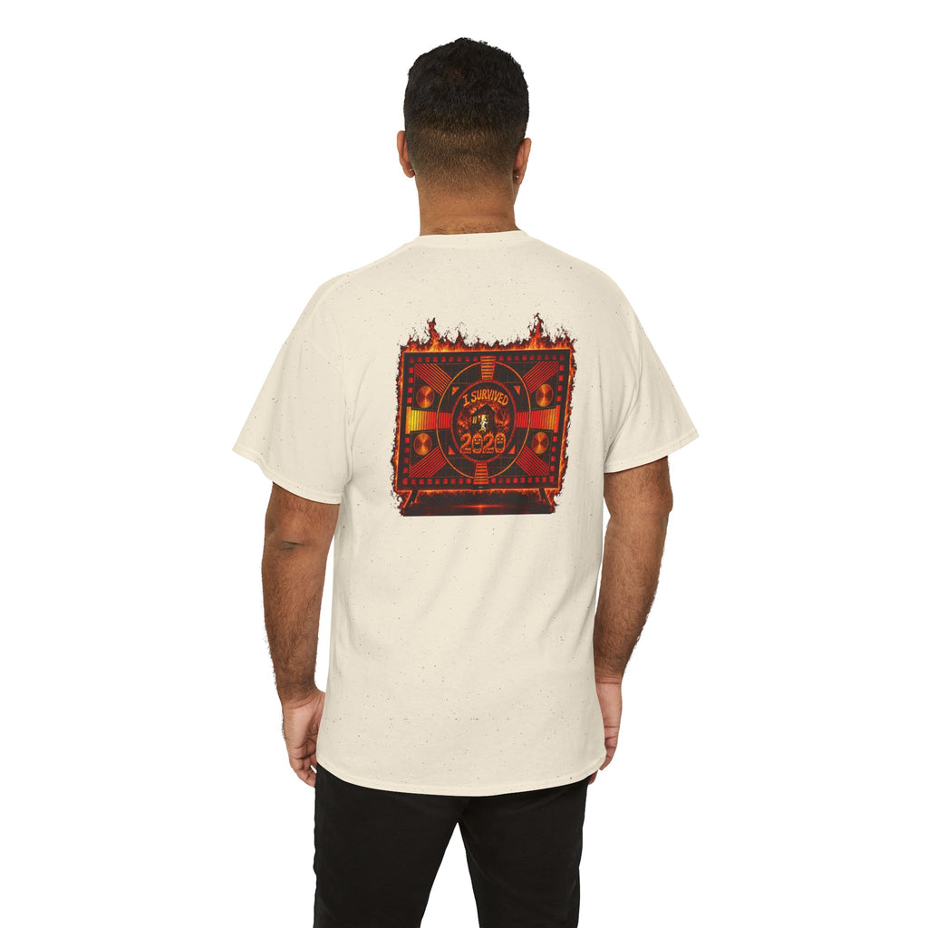 I Survived 2020 — "Please Stand By" Test Pattern Tee Wildfire Signal Edition Summer Premiere Unisex Heavy Cotton Tee