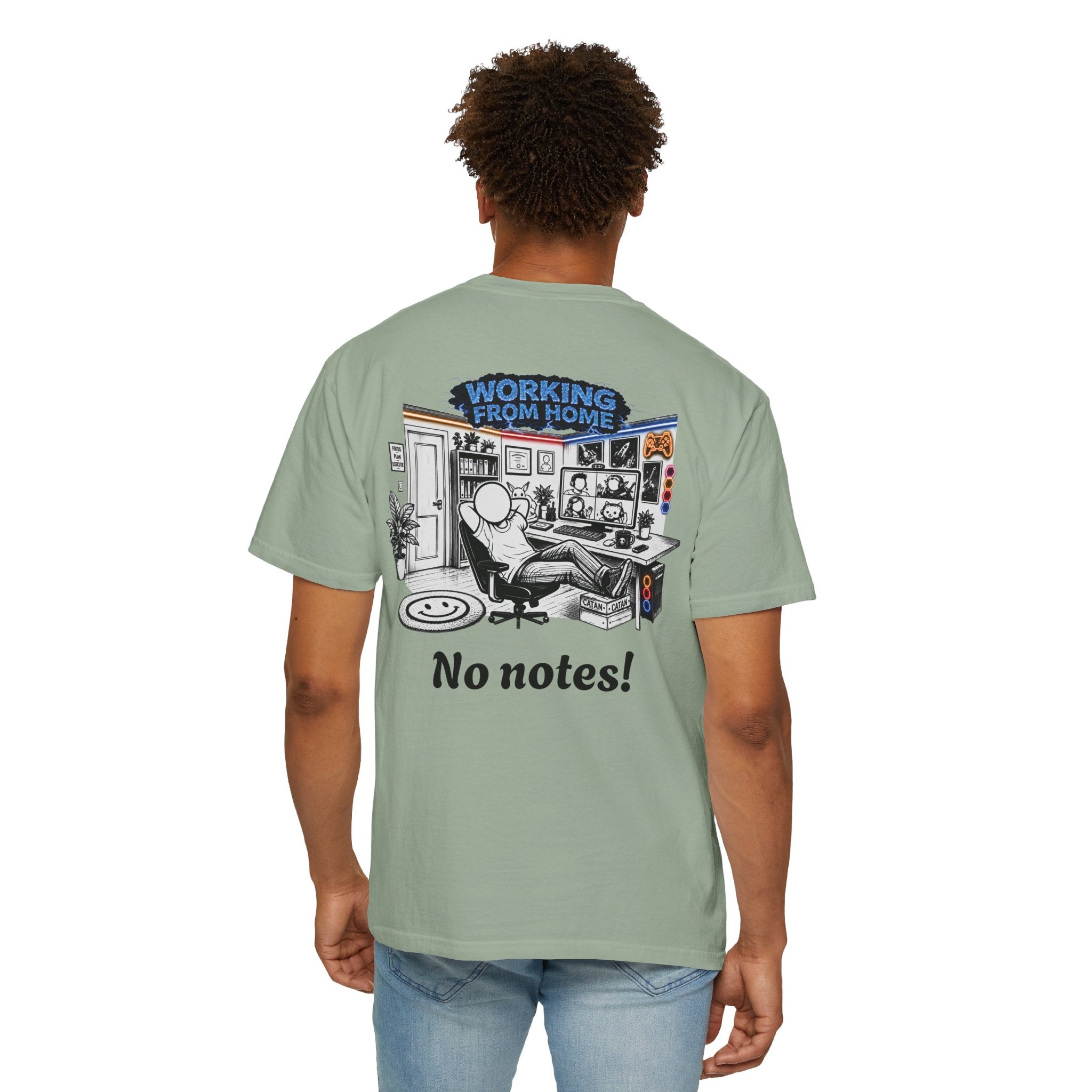 I Survived 2020 — LOCKDOWN S3:E4: "Working From Home" Unisex Garment-Dyed T-shirt