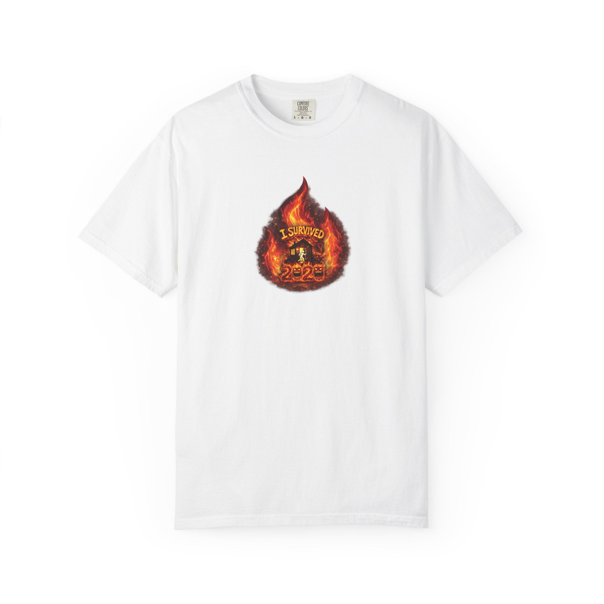 I Survived 2020 — WILDFIRES S2:E2: Director's Cut "The Bobcat Fire" Memorial Unisex Garment-Dyed T-shirt