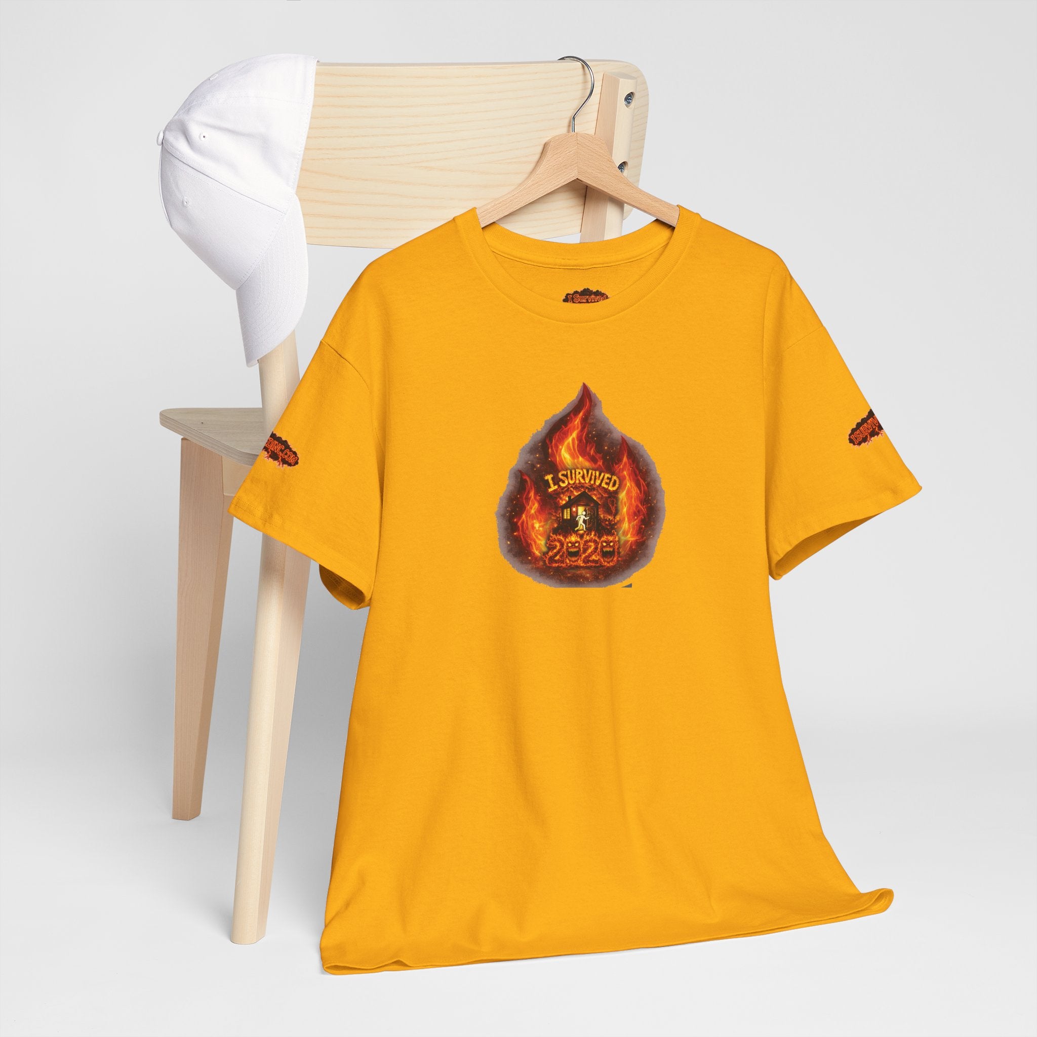 I Survived 2020 — WILDFIRES S2:E2: Director's Cut Special Edition "The Bobcat Fire" Memorial Unisex Heavy Cotton Tee