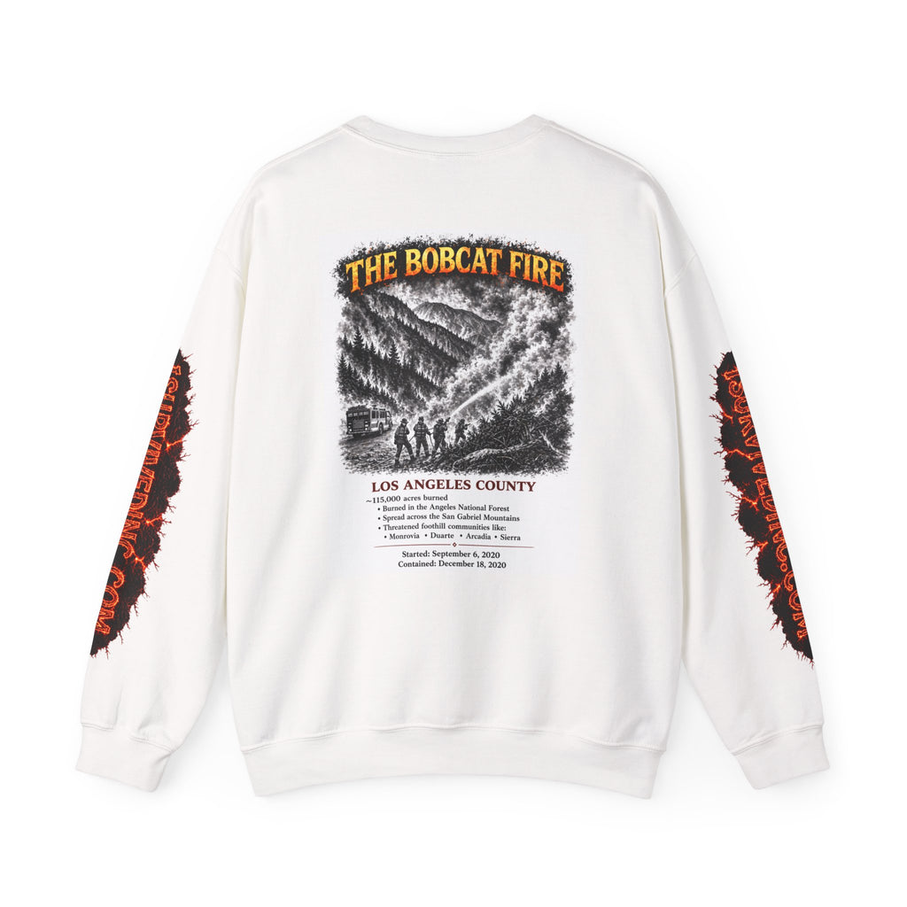 I Survived 2020 — S2:E2 "The Bobcat Fire" | Wildfire Edition Memorial Unisex Heavy Blend™ Crewneck Sweatshirt