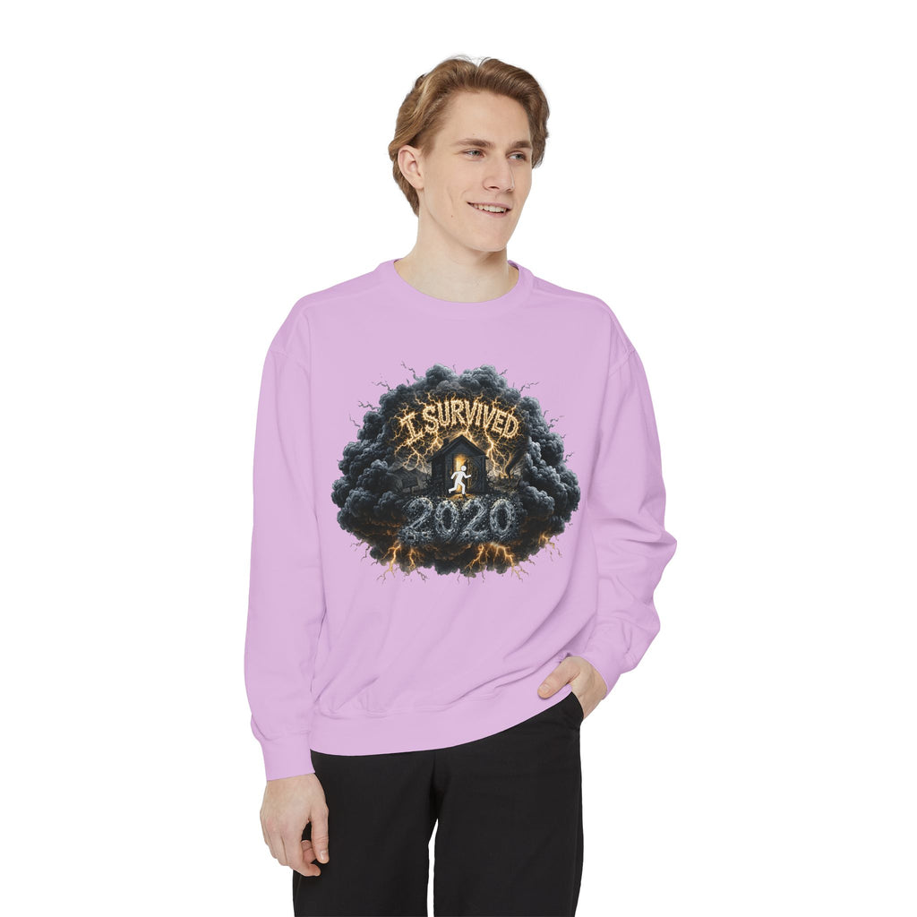 I Survived 2020 — Director's Cut Original Design Teaser Sweatshirt | Season 1 Premiere Drop Unisex Garment-Dyed Sweatshirt
