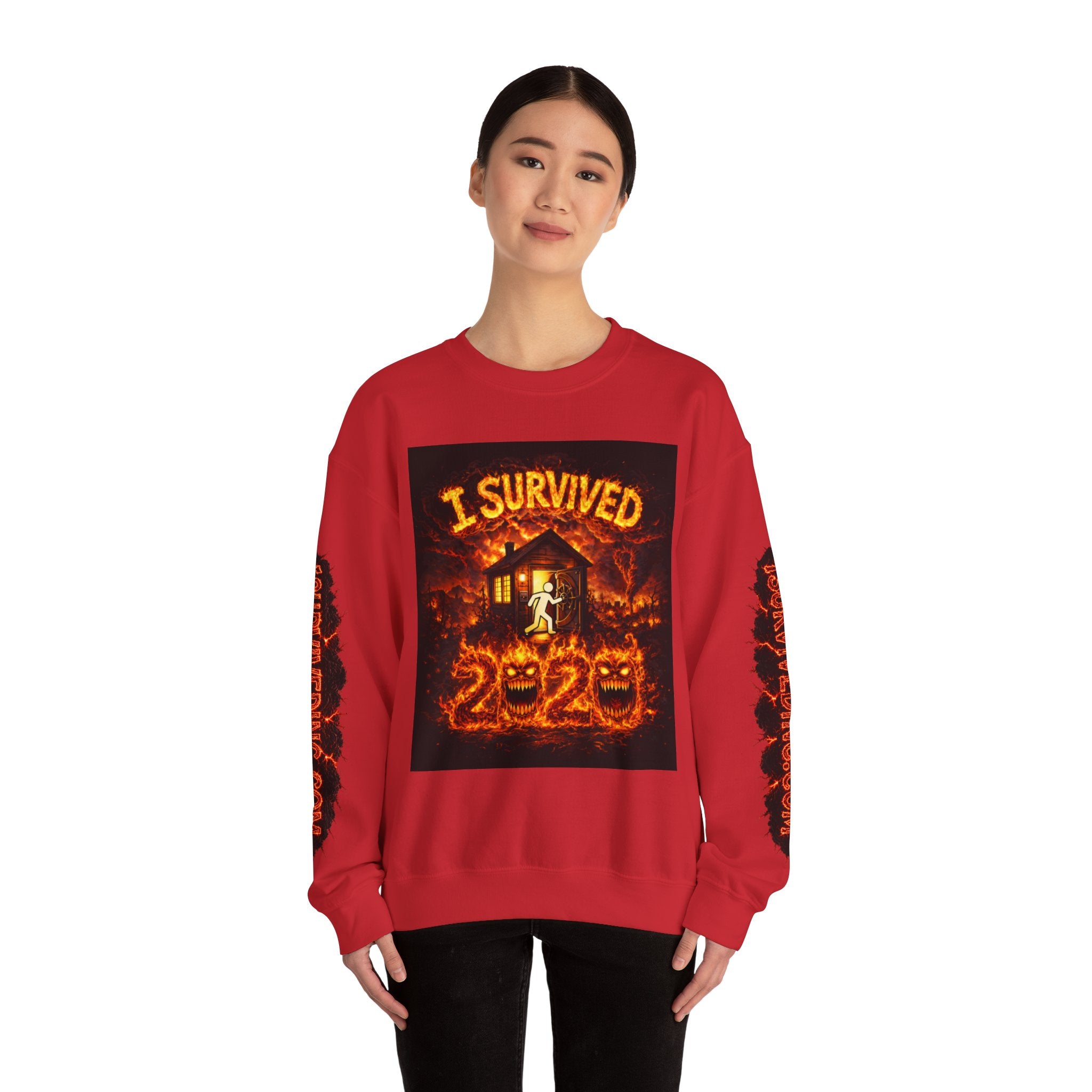 I Survived 2020 — S2:E4 "Western U.S. Wildfire Season" | Mid-Season Finale Pt. 1 | Wildfire Edition Memorial Unisex Heavy Blend™ Crewneck Sweatshirt