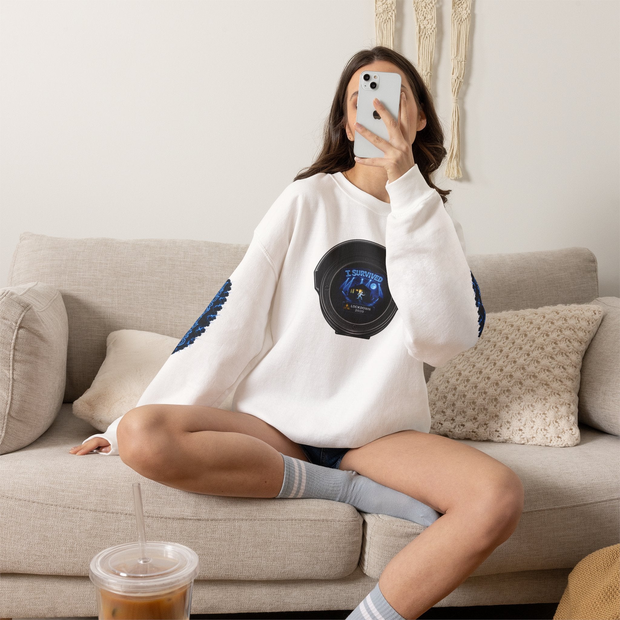 I Survived 2020 —  LOCKDOWN S3:E1: Director's Cut Special Edition "Quarantine" Unisex Heavy Blend™ Crewneck Sweatshirt