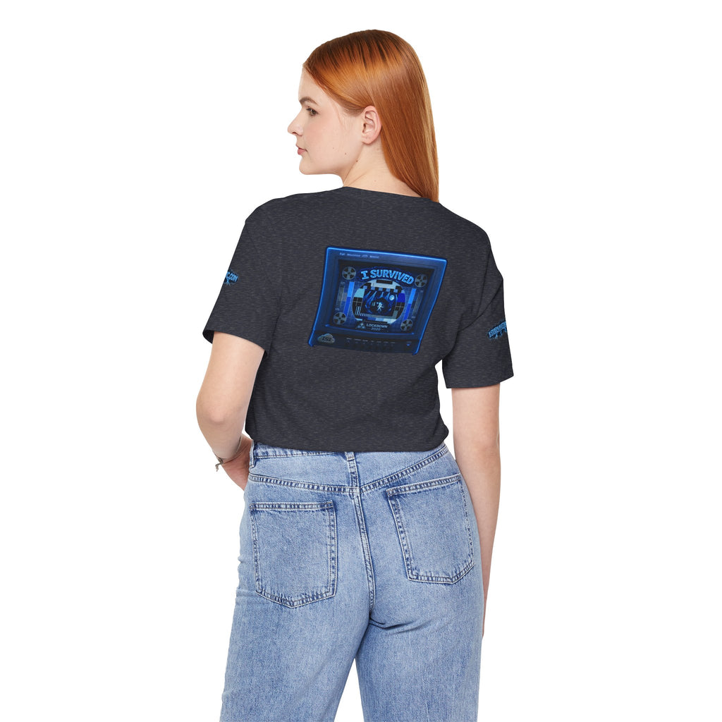 I Survived 2020 — "Please Stand By" Test Pattern Tee Lockdown Special Edition Summer Exclusive Unisex Jersey Short Sleeve Tee