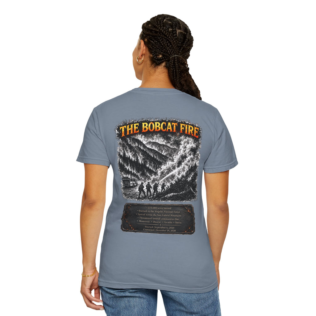 I Survived 2020 — Director's Cut S2:E2 "The Bobcat Fire" | Wildfire Edition Memorial Unisex Garment-Dyed T-shirt