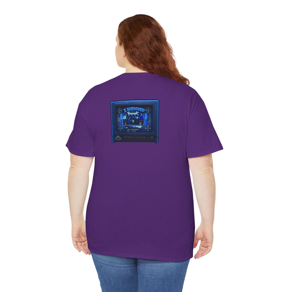 I Survived 2020 — "Please Stand By" Test Pattern Tee Lockdown Surveillance Edition Summer Exclusive Unisex Heavy Cotton Tee