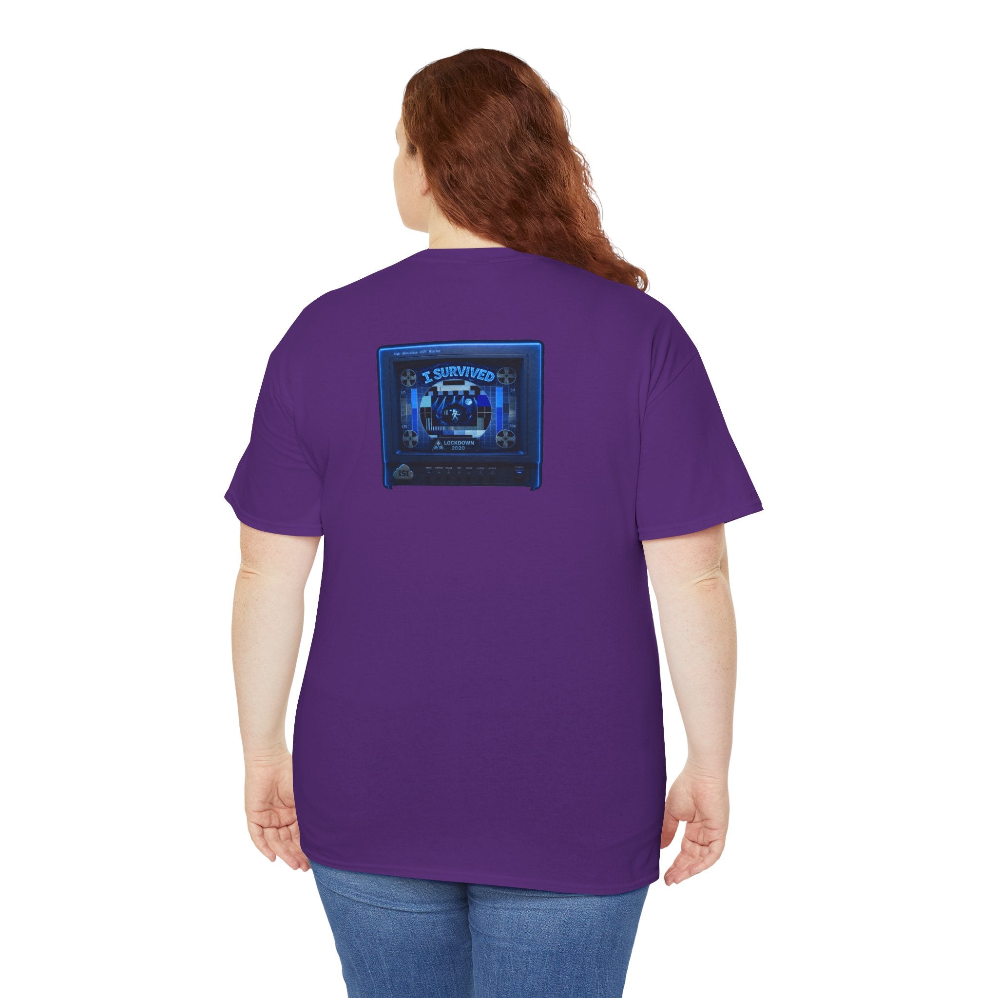 I Survived 2020 — "Please Stand By" Test Pattern Tee Lockdown Surveillance Edition Summer Exclusive Unisex Heavy Cotton Tee