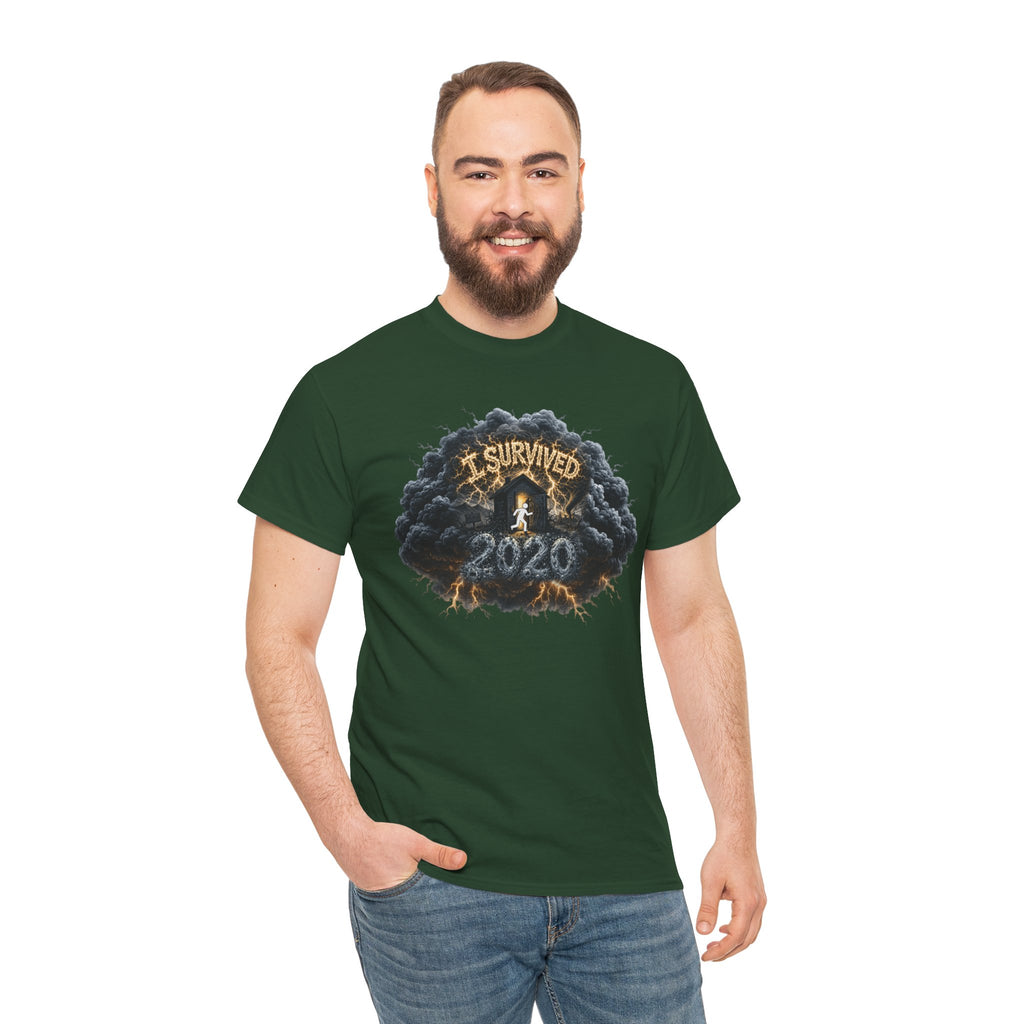 I Survived 2020 —  Deriector's Cut Original Design Teaser Tee | Season 1 Premiere Drop Unisex Heavy Cotton Tee