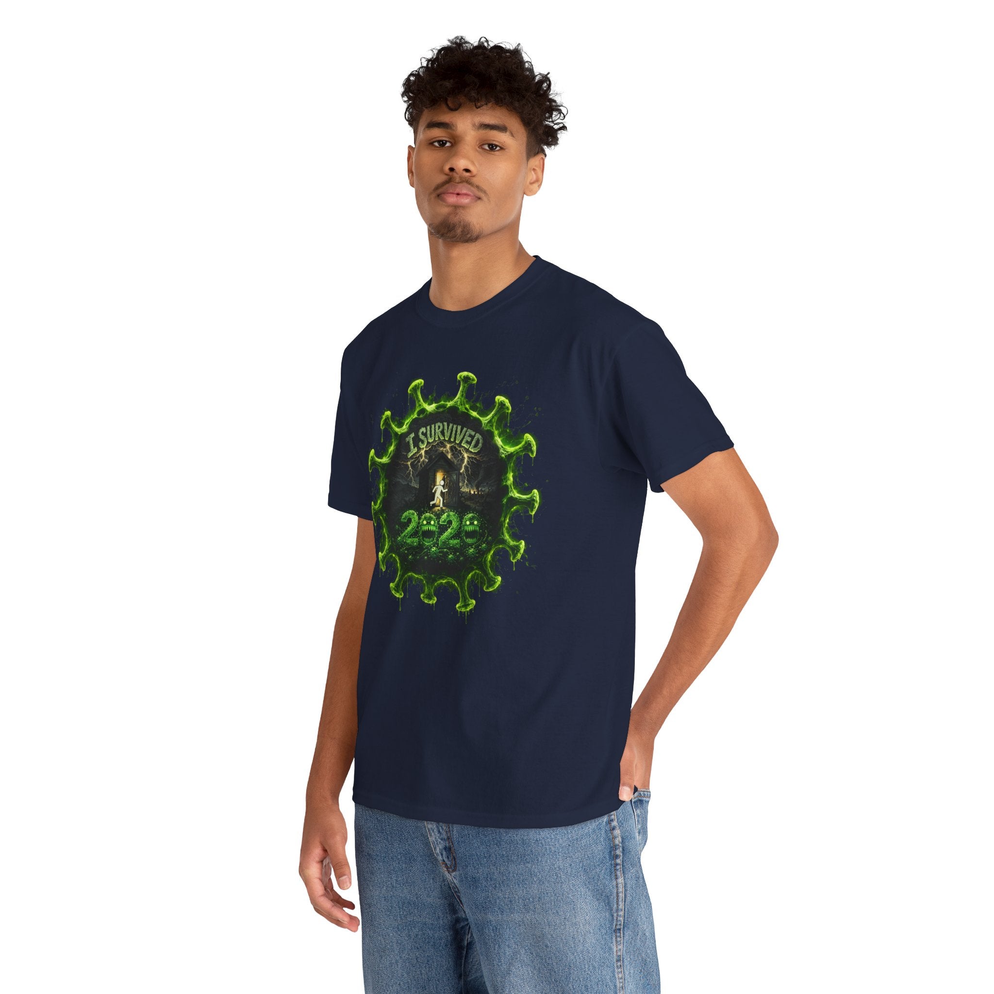 I Survived 2020 — Director's Cut S1:E1 "COVID-19: The Coronavirus" | Pandemic Edition Unisex Heavy Cotton Tee