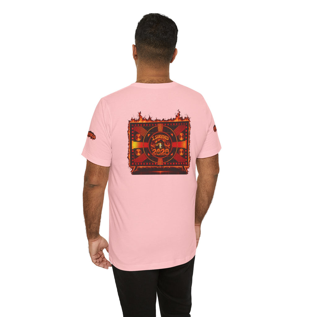 I Survived 2020 — "Please Stand By" Test Pattern Tee Wildfire Signal Special Edition Summer Premiere Unisex Jersey Short Sleeve Tee