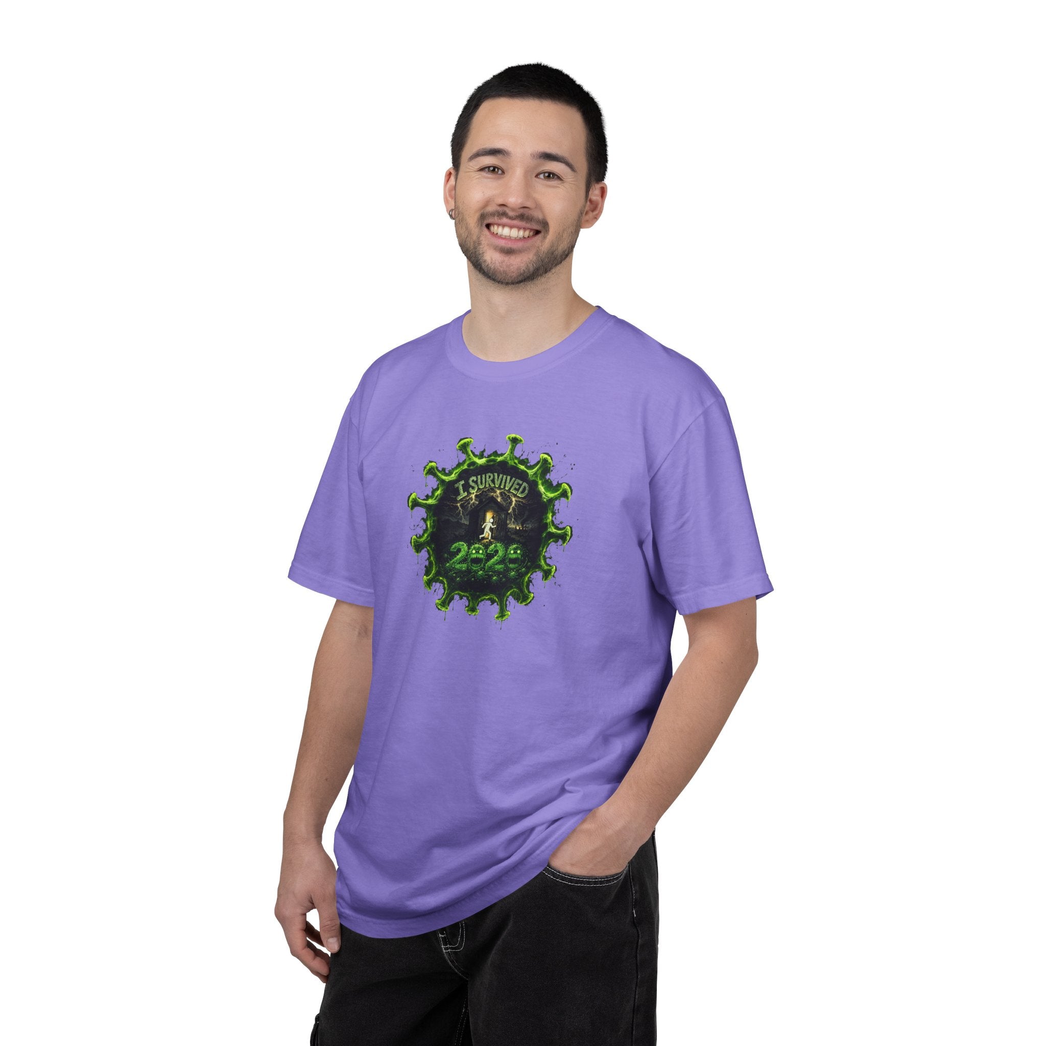 I Survived 2020 — PANDEMIC S1:E3: Director's Cut "The Jab!" Unisex Garment-Dyed T-shirt
