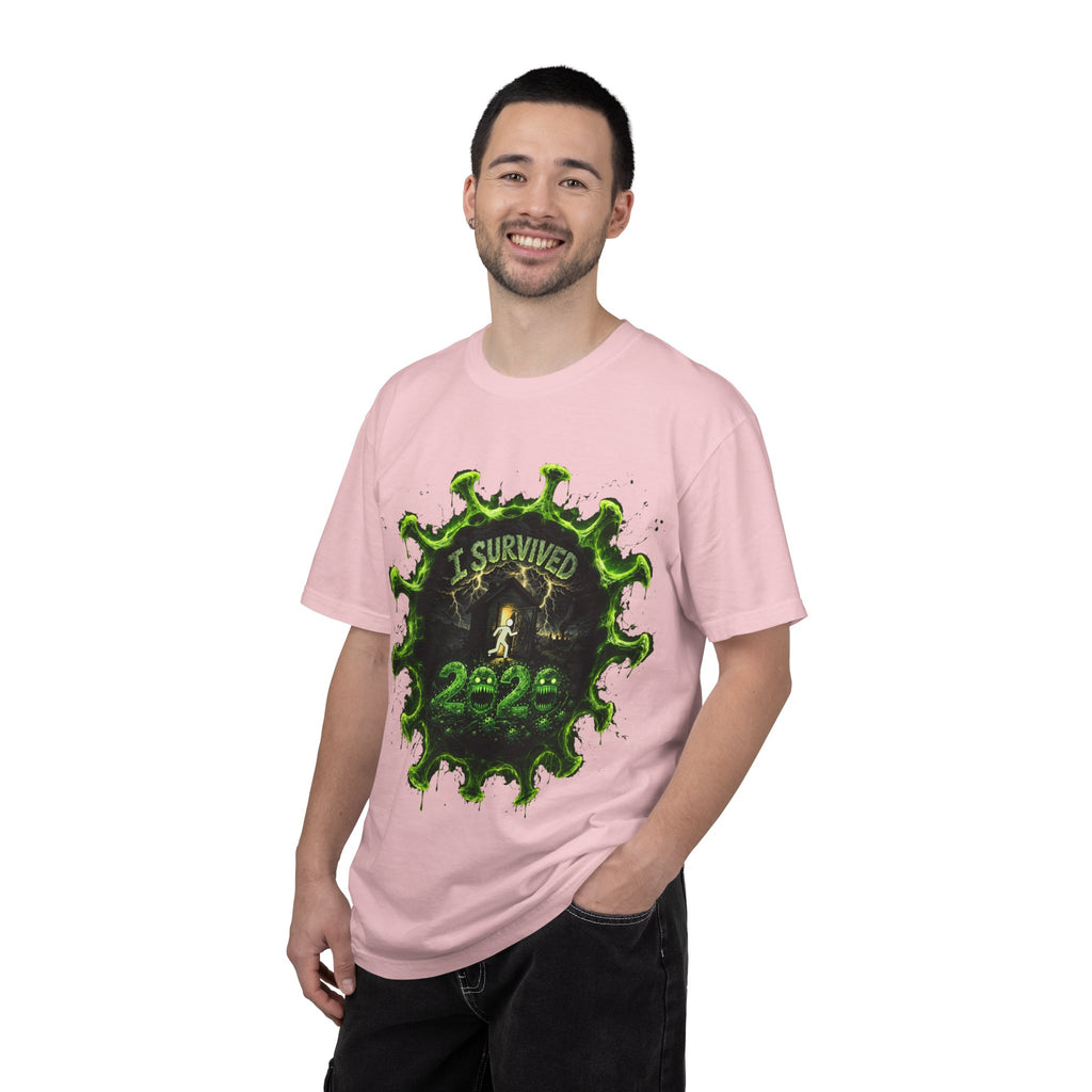 I Survived 2020 — Director's Cut S1:E4 "Mask Madness Mayhem Moment" | Pandemic Edition Unisex Garment-Dyed T-shirt