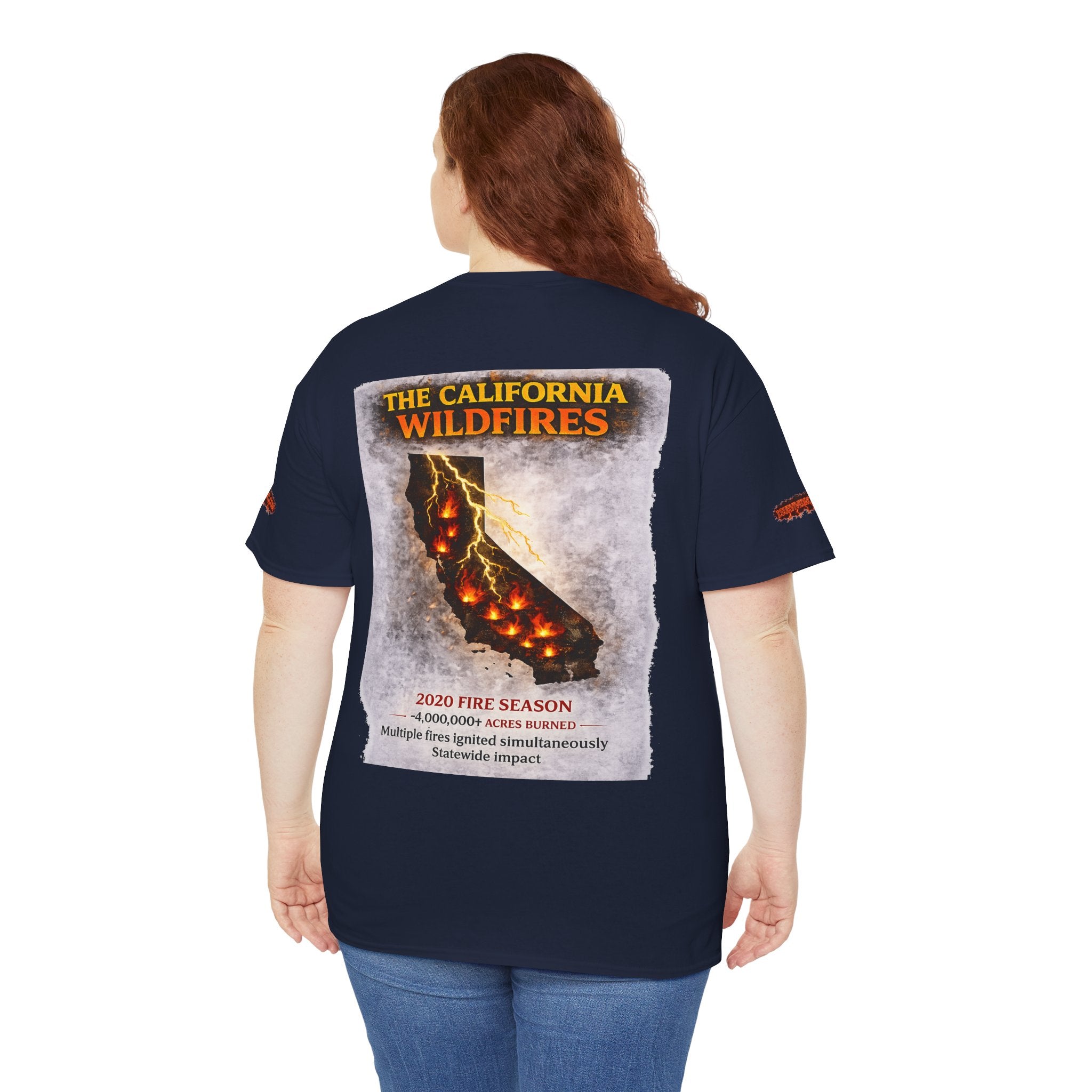 I Survived 2020 —  WILDFIRES S2:E3: Director's Cut Special Edition "The California Wildfires" Memorial Unisex Heavy Cotton Tee