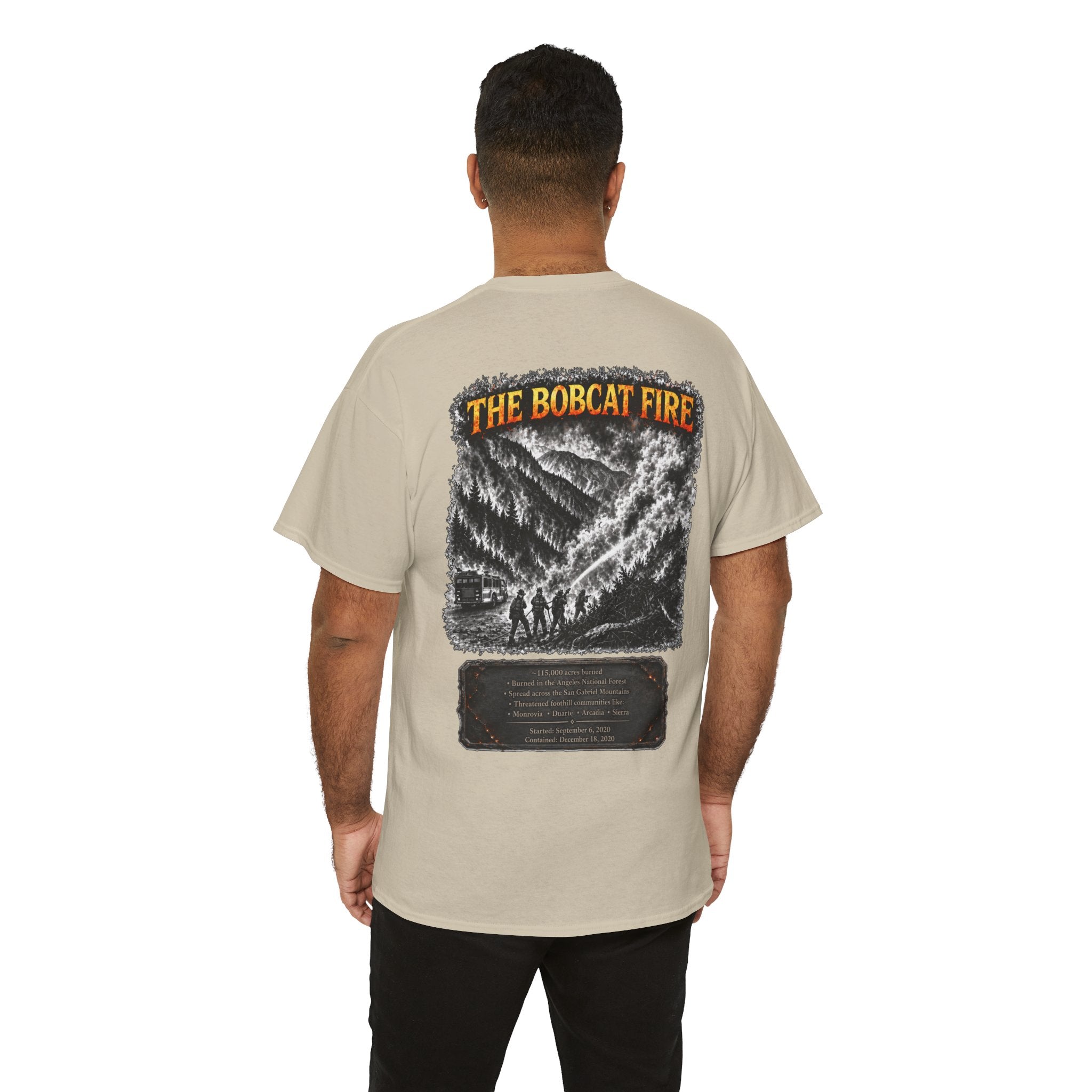 I Survived 2020 — WILDFIRES S2:E2: "The Bobcat Fire" Memorial Unisex Heavy Cotton Tee
