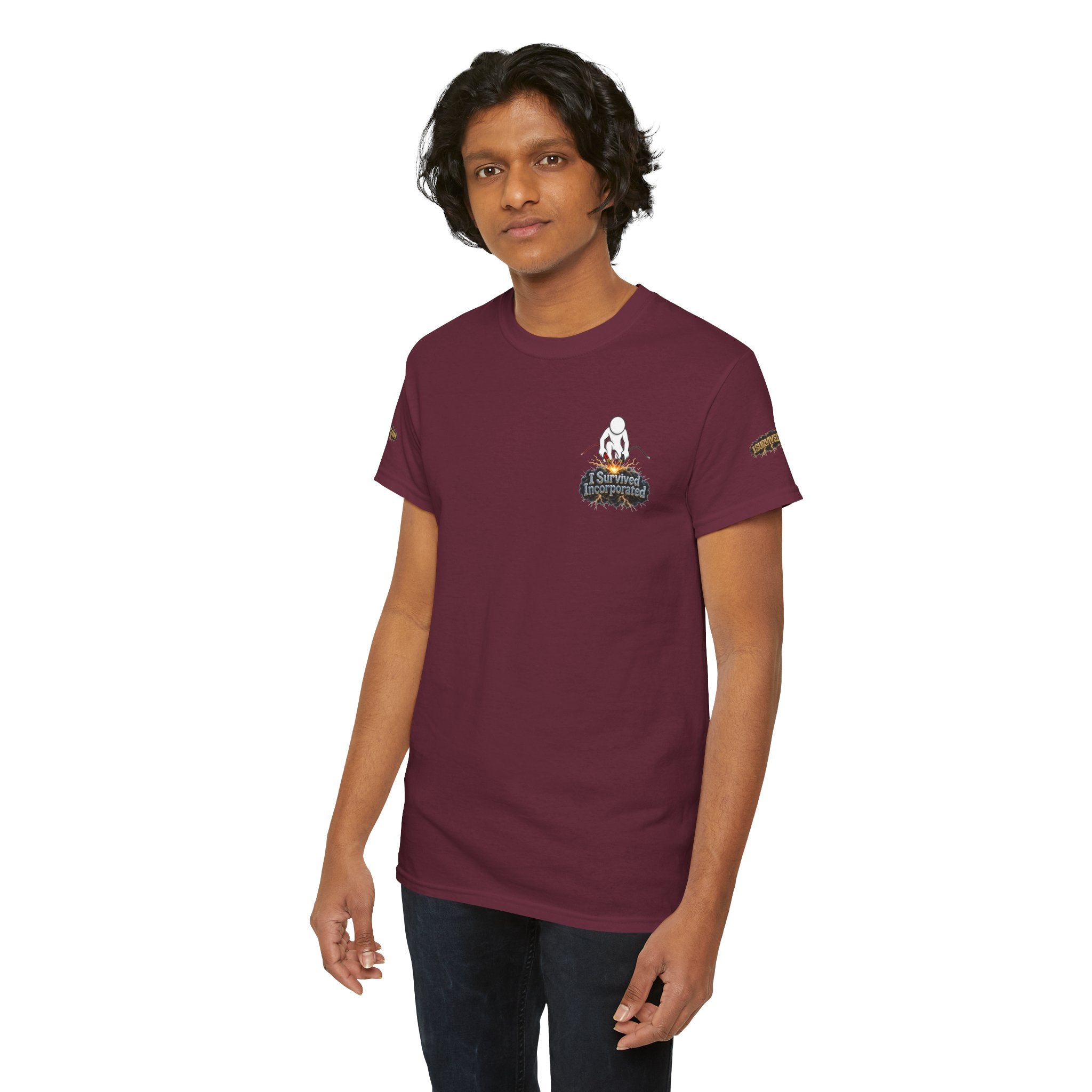 I Survived 2020 — "Please Stand By" Test Pattern Tee Special Edition Summer Premier Unisex Heavy Cotton Tee