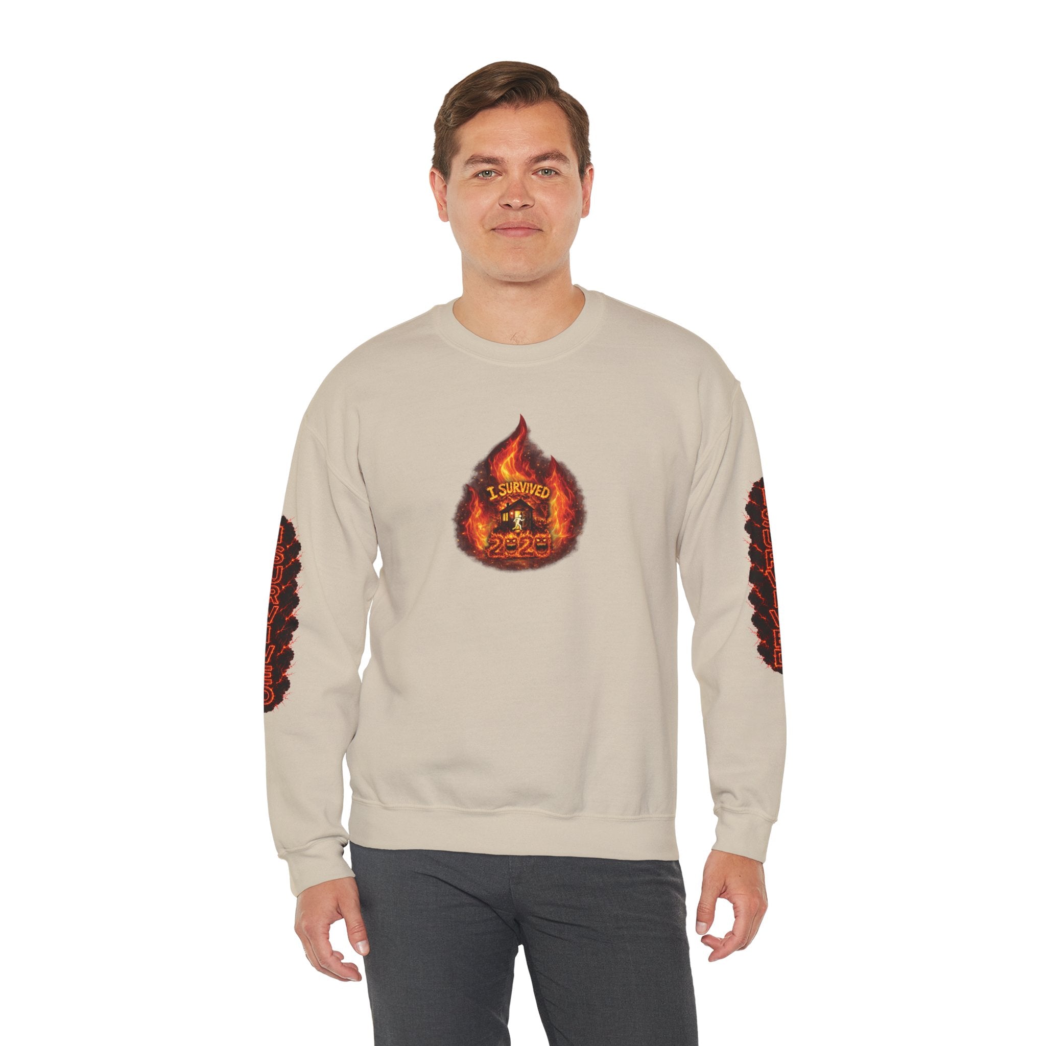 I Survived 2020 — WILDFIRES S2:E3: Director's Cut "The California Wildfires" Memorial Unisex Heavy Blend™ Crewneck Sweatshirt
