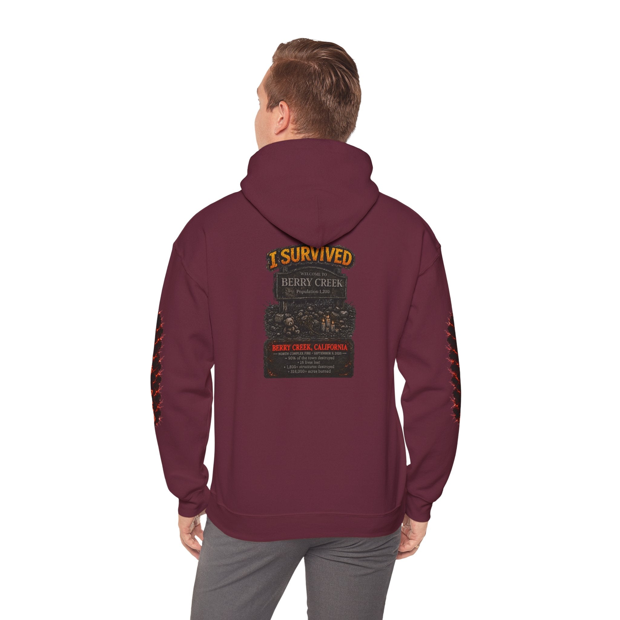 I Survived 2020 — Director's Cut S2:E1 "Berry Creek" | Wildfire Edition Memorial Hoodie Sweatshirt