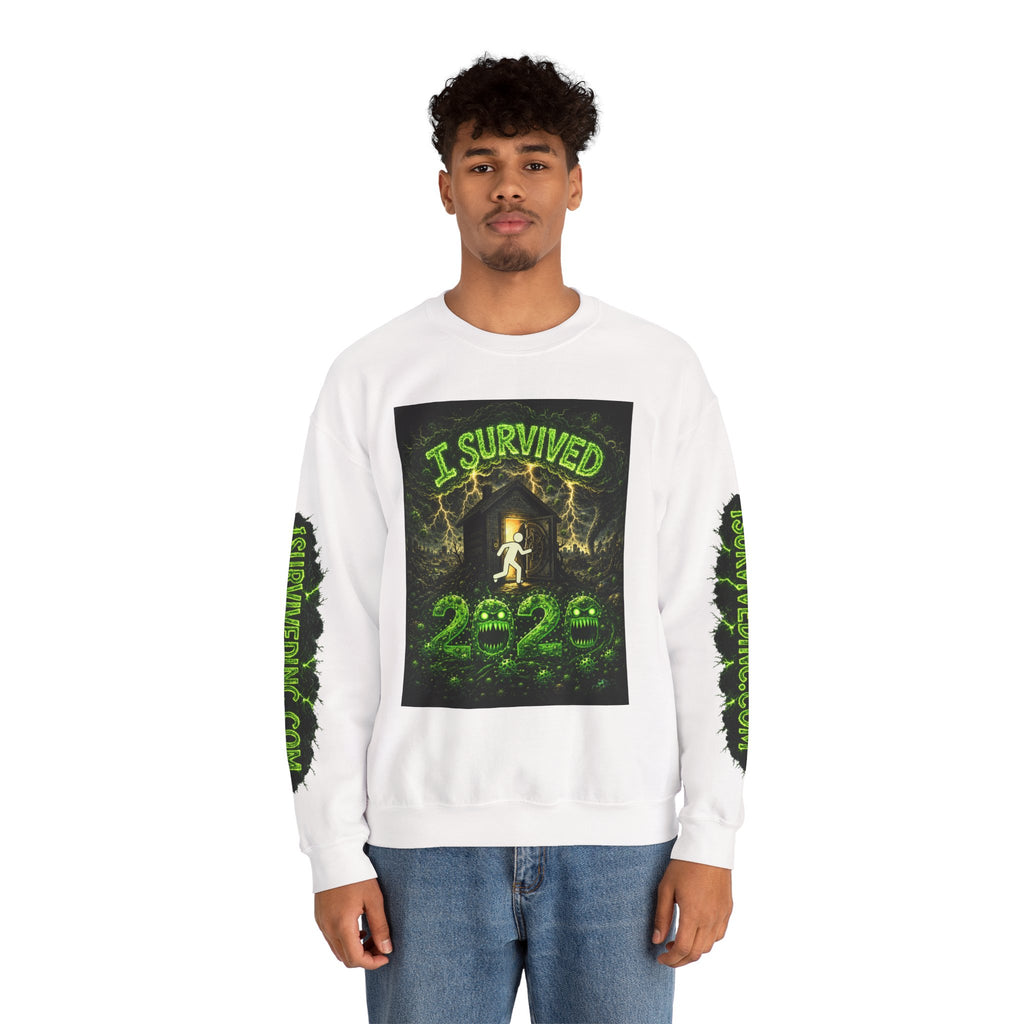 I Survived 2020 — PANDEMIC S1:E3: "The Jab!" Unisex Heavy Blend™ Crewneck Sweatshirt
