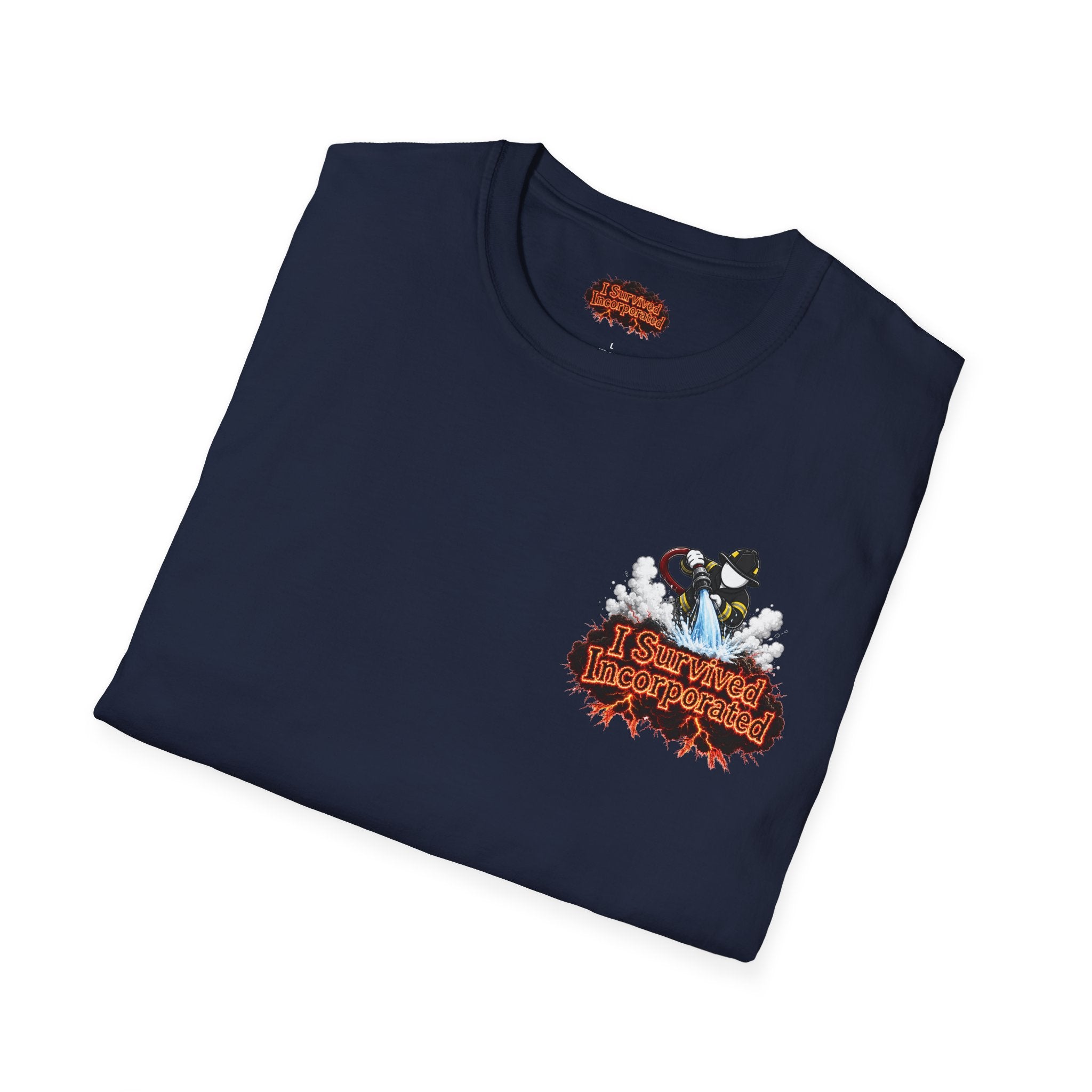 I Survived 2020 — "Please Stand By" Test Pattern Tee Wildfire Signal Edition Summer Premiere Unisex Softstyle T-Shirt
