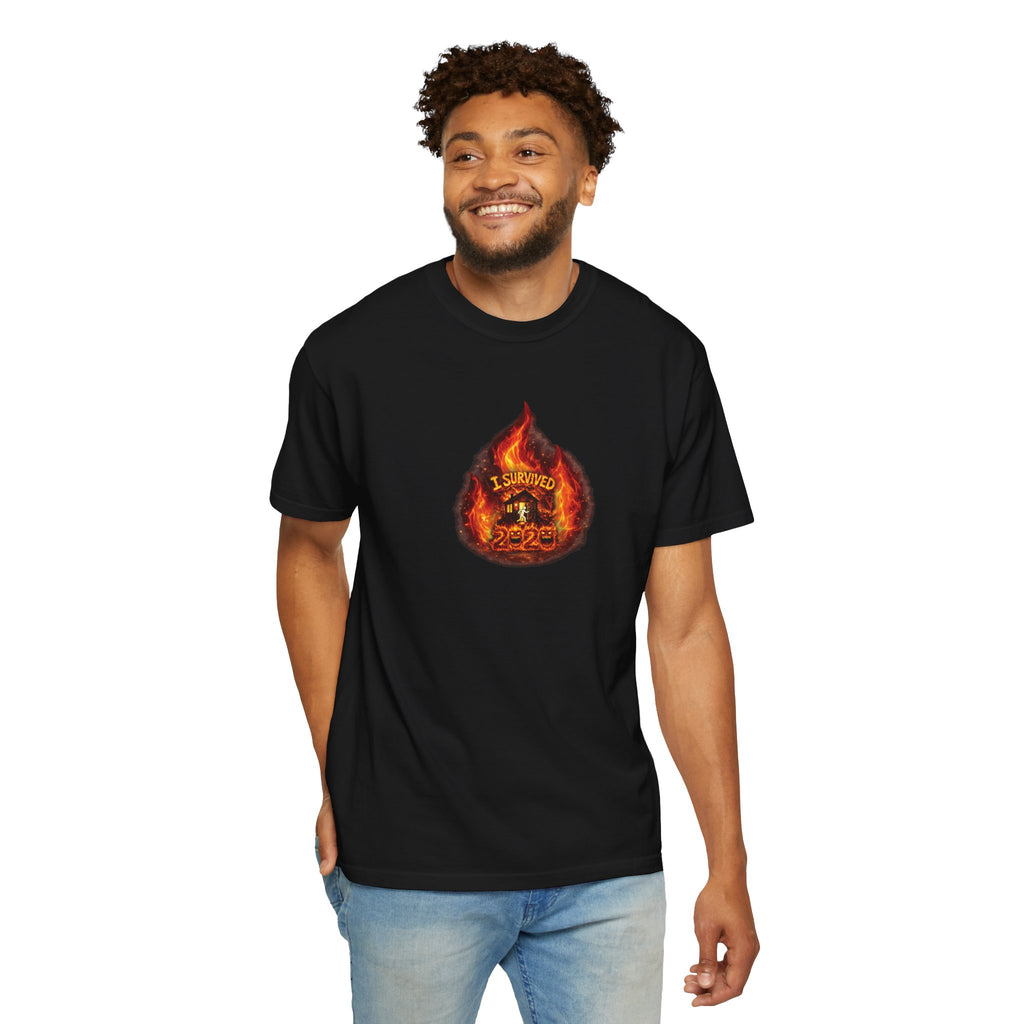 I Survived 2020 — WILDFIRES S2:E4: Director's Cut "Western U.S. Wildfire Season" Memorial Unisex Garment-Dyed T-shirt