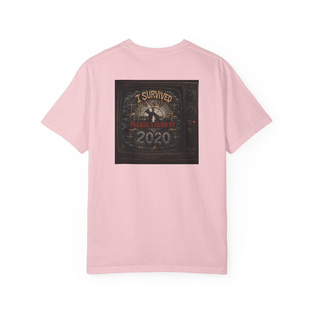 I Survived 2020 — "Please Stand By" Test Pattern Tee Summer Premier Unisex Garment-Dyed T-shirt