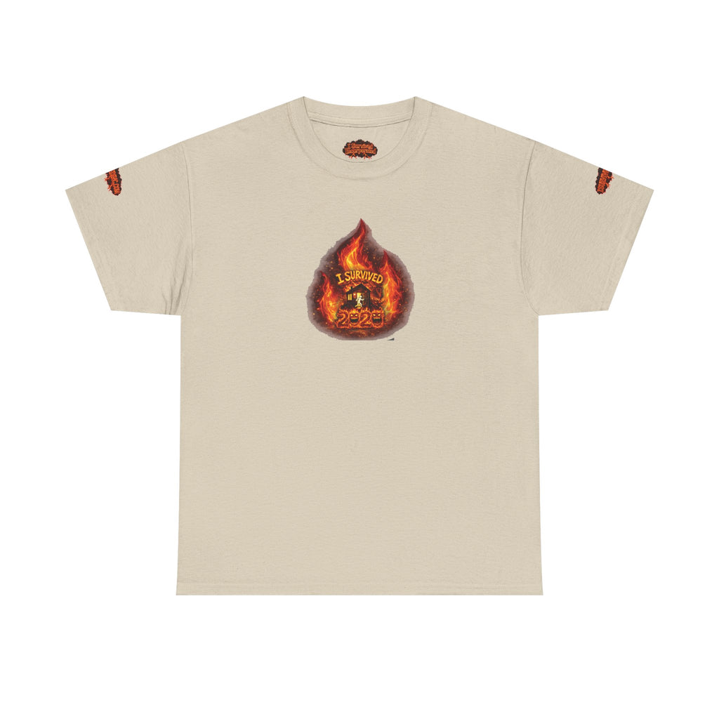 I Survived 2020 —  WILDFIRES S2:E4: Director's Cut Special Edition "Western U.S. Wildfire Season" Memorial Unisex Heavy Cotton Tee