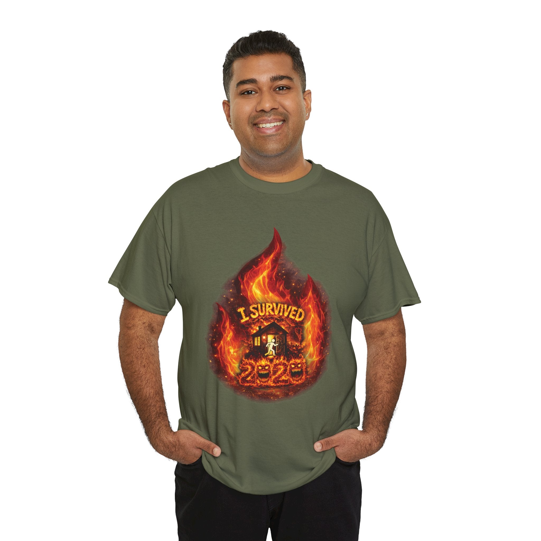 I Survived 2020 — Director's Cut S2:E1 "Berry Creek" | Wildfire Edition Memorial Unisex Heavy Cotton Tee