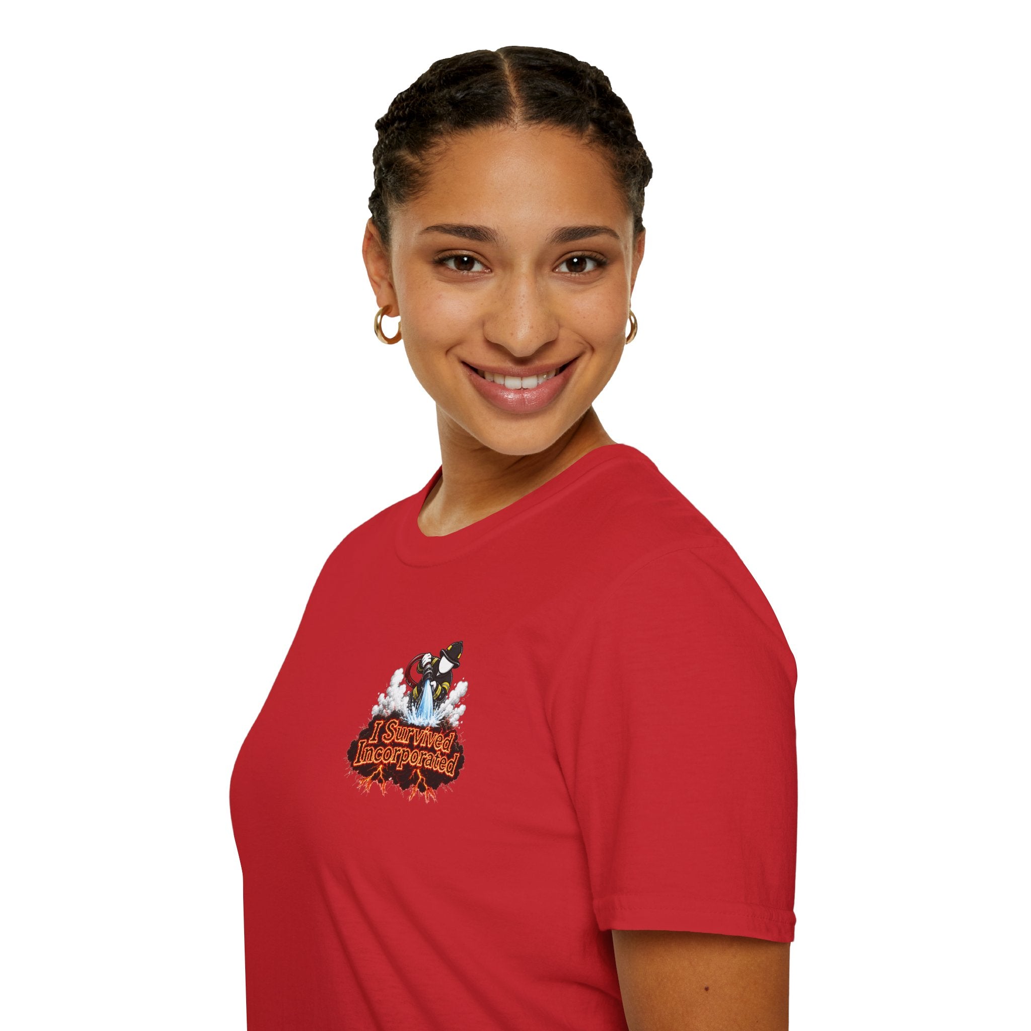 I Survived 2020 — "Please Stand By" Test Pattern Tee Wildfire Signal Edition Summer Premiere Unisex Softstyle T-Shirt