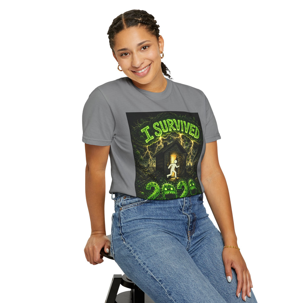 I Survived 2020 — S1:E3 "The Jab!" | Pandemic Edition Unisex Garment-Dyed T-shirt