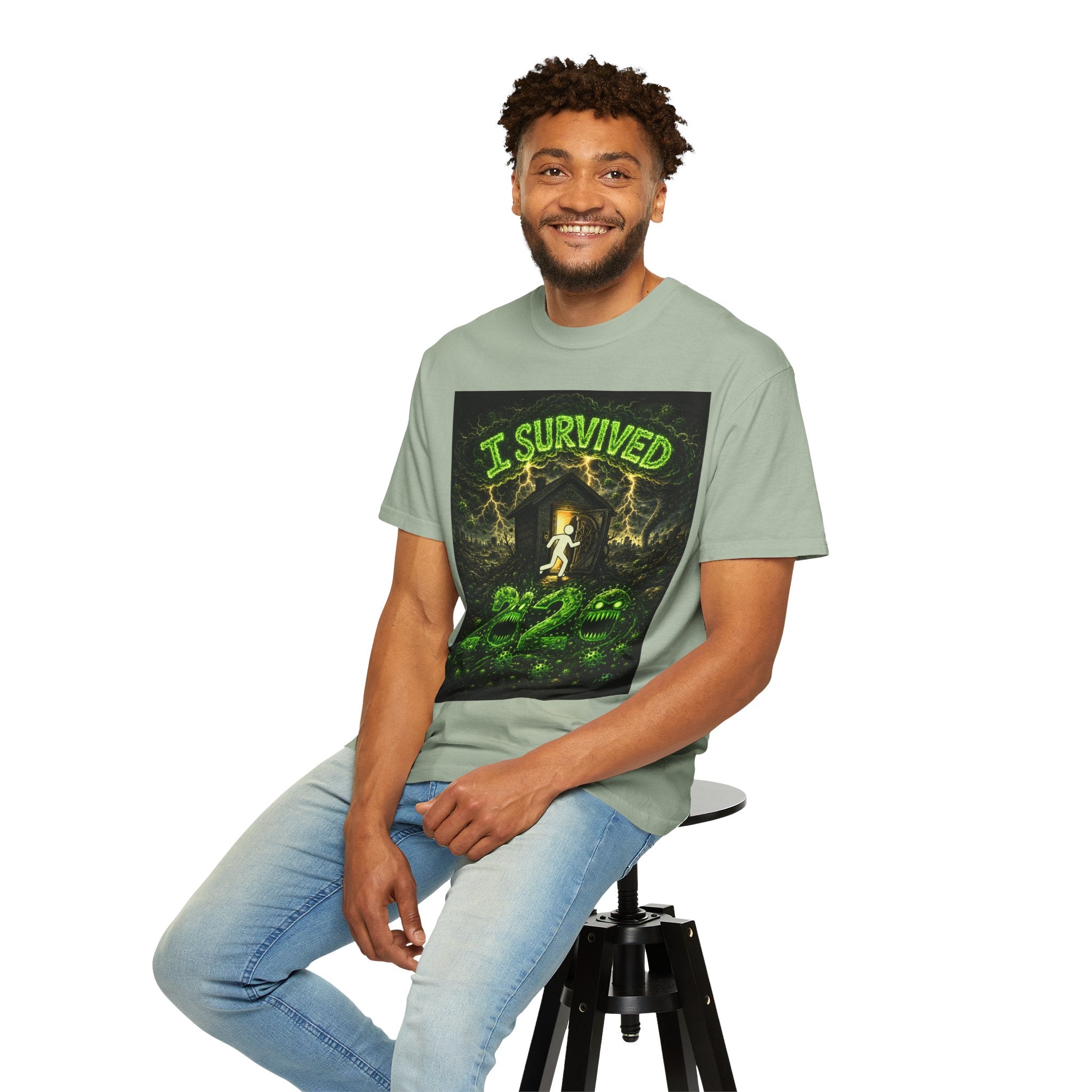 I Survived 2020 — S1:E1 "COVID-19: The Coronavirus" | Pandemic Edition Unisex Garment-Dyed T-shirt