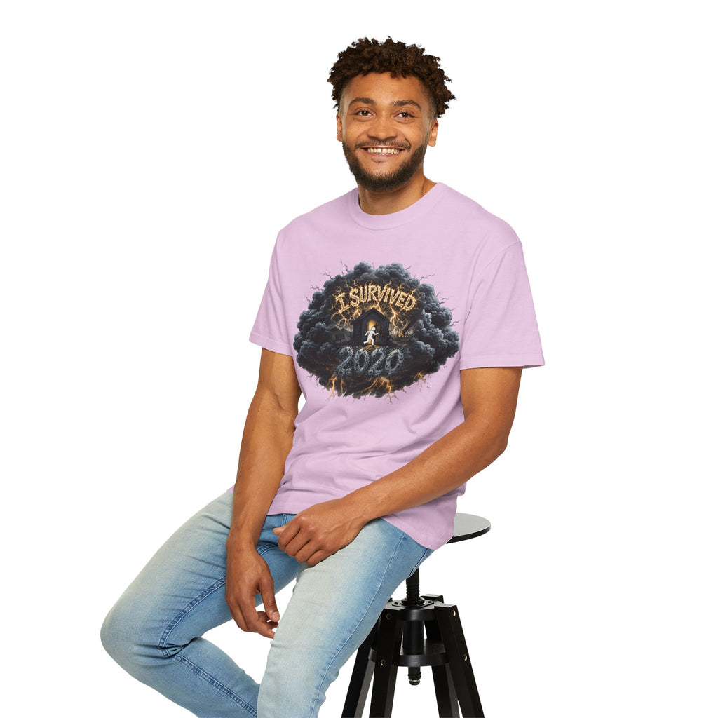 I Survived 2020 — Original Design Teaser Tee | Season 1 Premiere Drop Unisex Garment-Dyed T-shirt