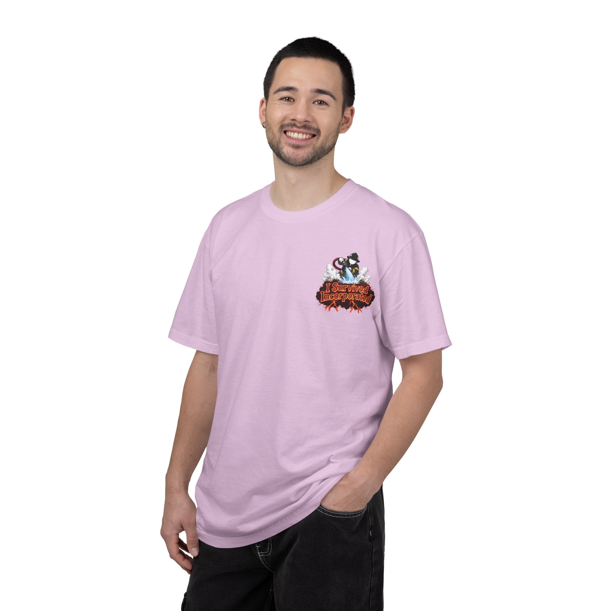 I Survived 2020 — "Please Stand By" Test Pattern Tee Wildfire Signal Edition Summer Premiere Unisex Garment-Dyed T-shirt
