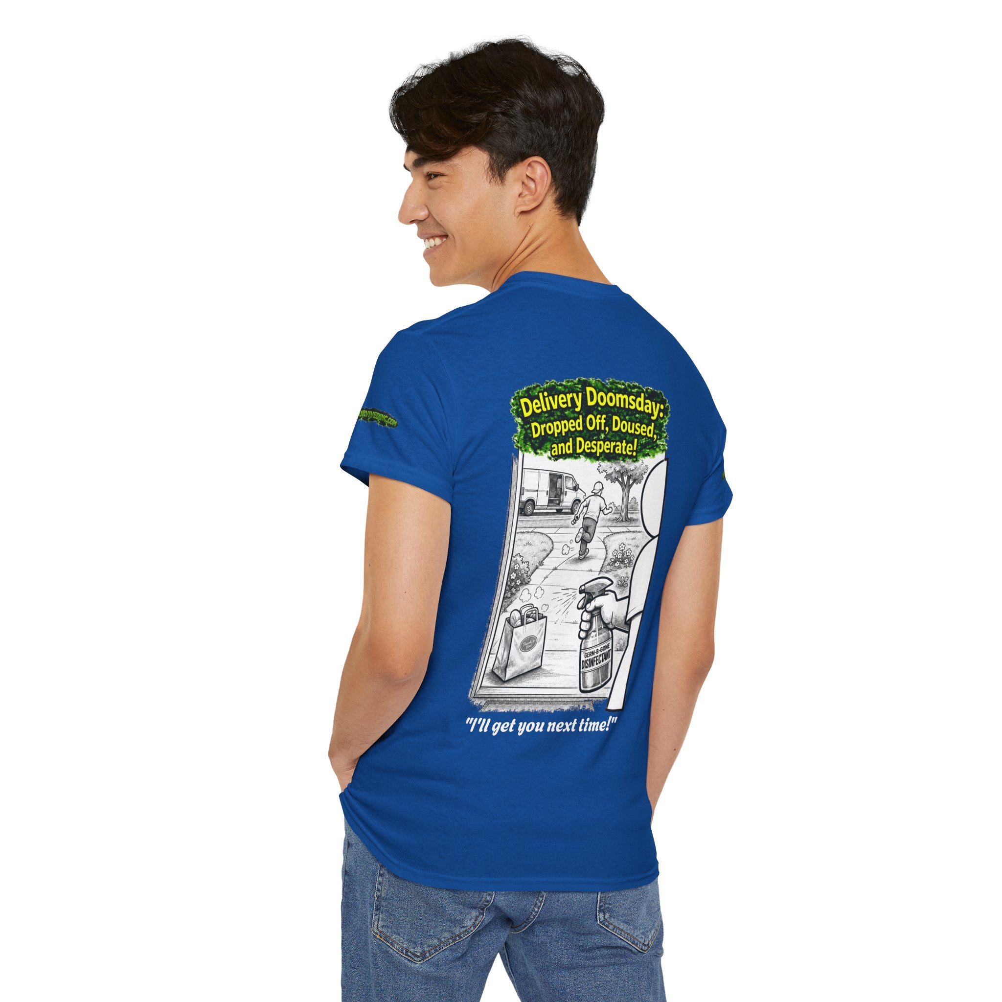 I Survived 2020 — PANDEMIC S1:E5: Director's Cut Special Edition "Delivery Doomsday" Unisex Heavy Cotton Tee