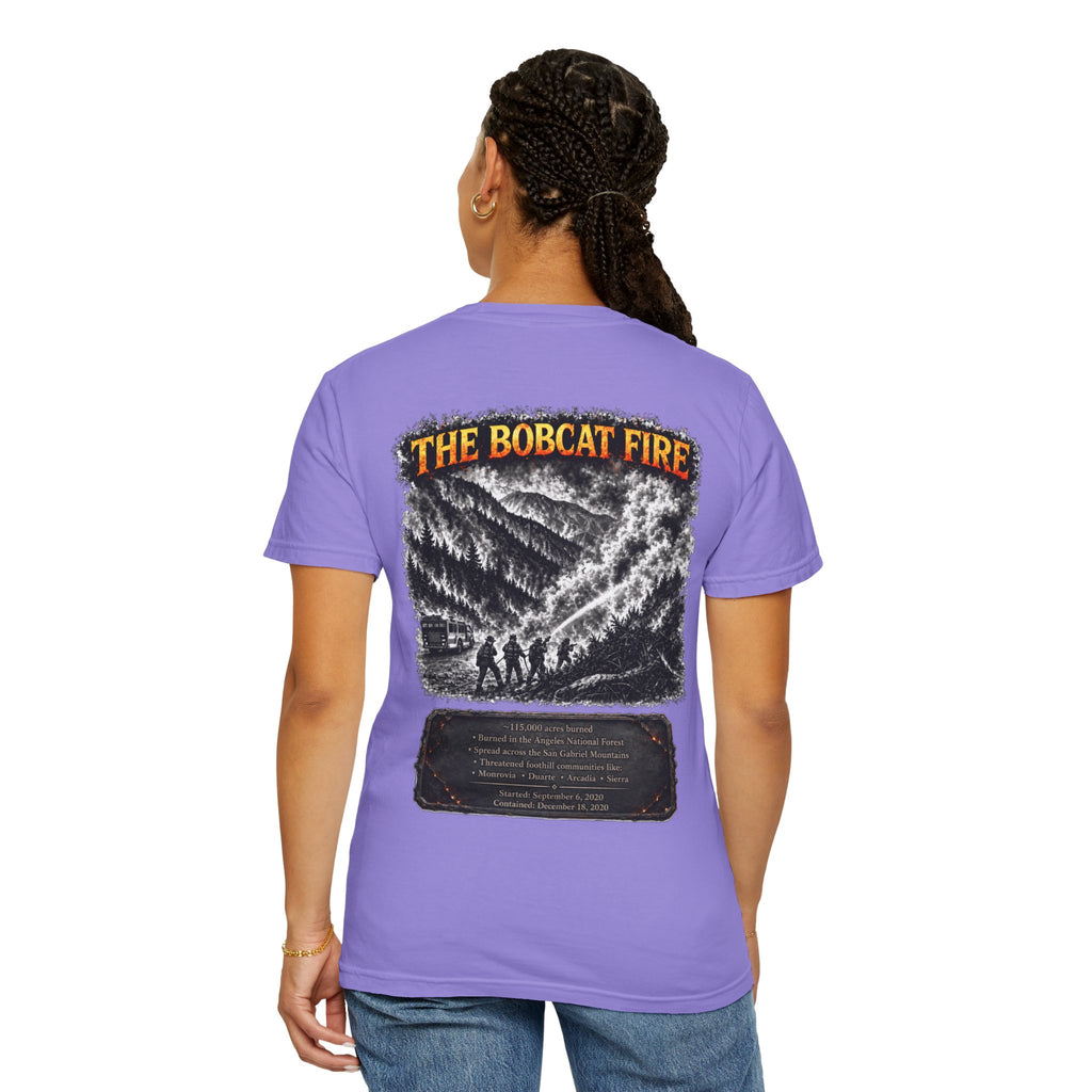 I Survived 2020 — WILDFIRES S2:E2: "The Bobcat Fire" Memorial Unisex Garment-Dyed T-shirt
