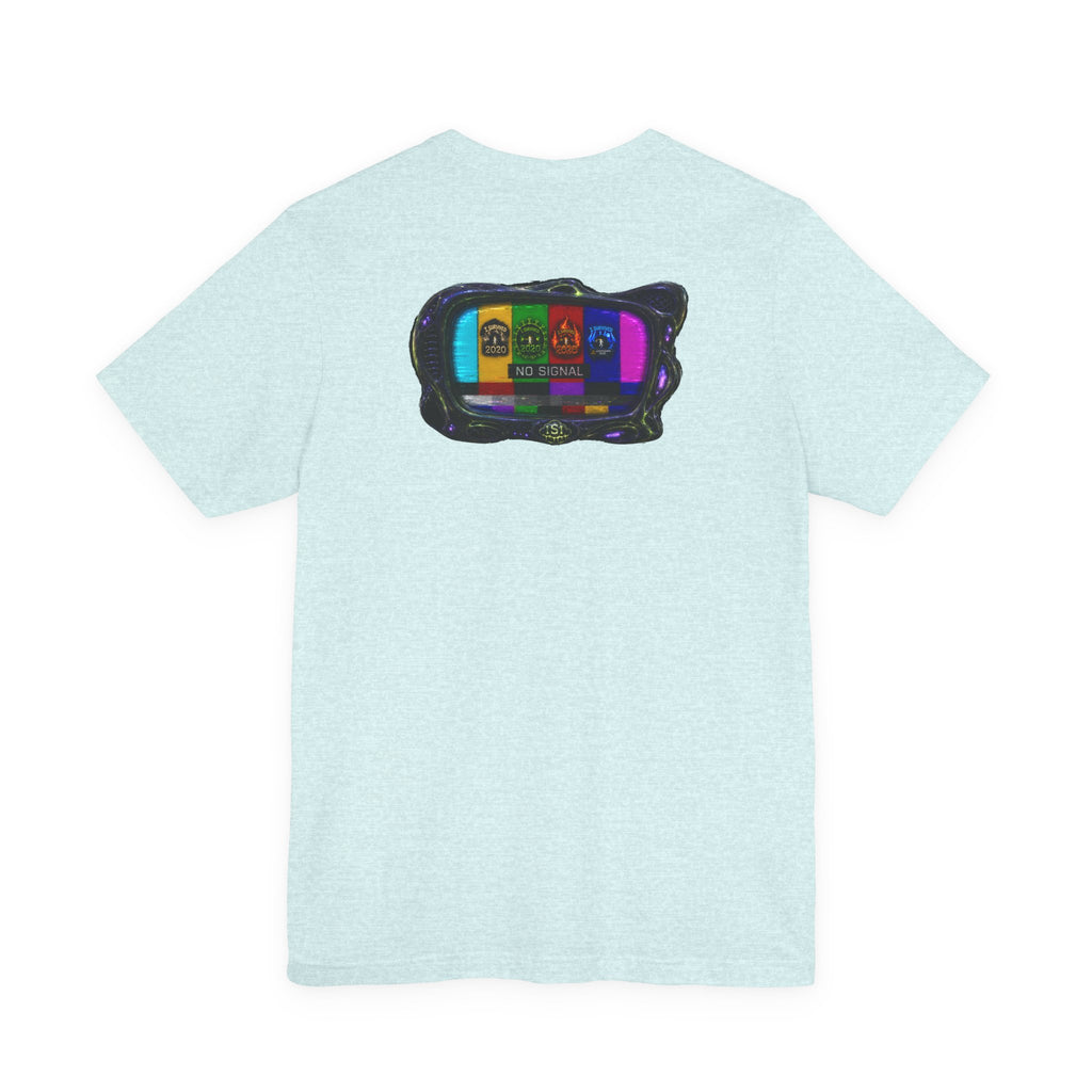 I Survived 2020 — "No Signal" Test Pattern Tee Alien Broadcast Finale Summer Premiere Unisex Jersey Short Sleeve Tee