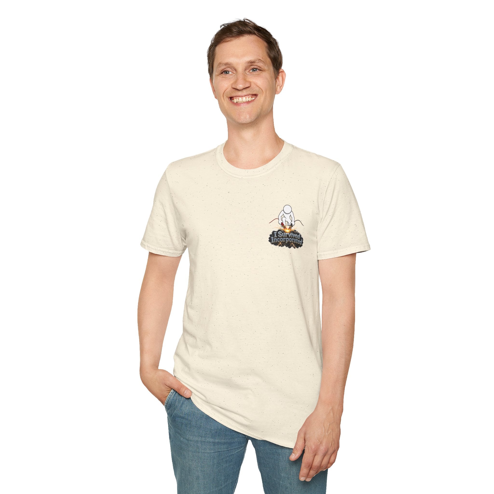 I Survived 2020 — "Please Stand By" Test Pattern Tee Summer Premier Unisex Softstyle T-Shirt