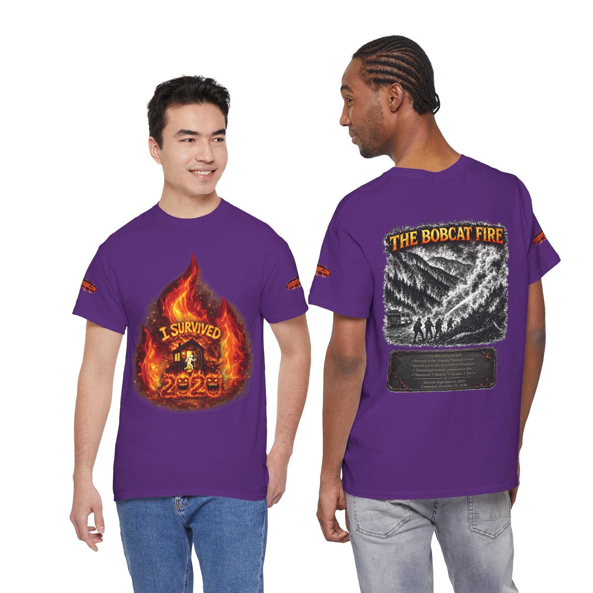 I Survived 2020 — Director's Cut S2:E2 "The Bobcat Fire" | Wildfire Edition Memorial Unisex Heavy Cotton Tee (SPECIAL EDITION)