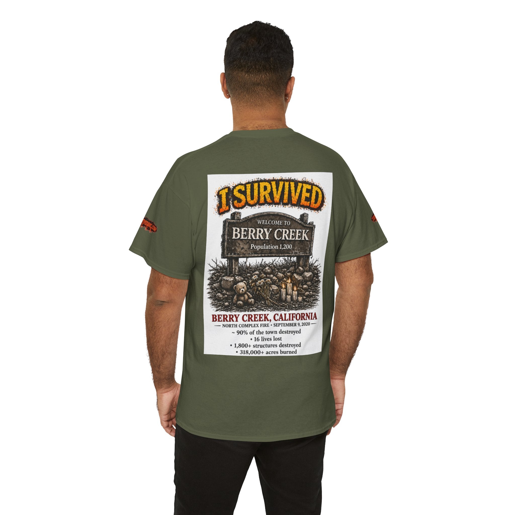 I Survived 2020 — S2:E1 "Berry Creek" | Wildfire Edition Memorial Unisex Heavy Cotton Tee (SPECIAL EDITION)