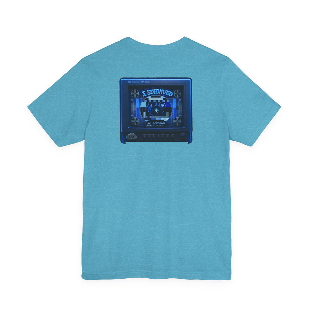 I Survived 2020 — "Please Stand By" Test Pattern Tee Lockdown Summer Exclusive Unisex Jersey Short Sleeve Tee