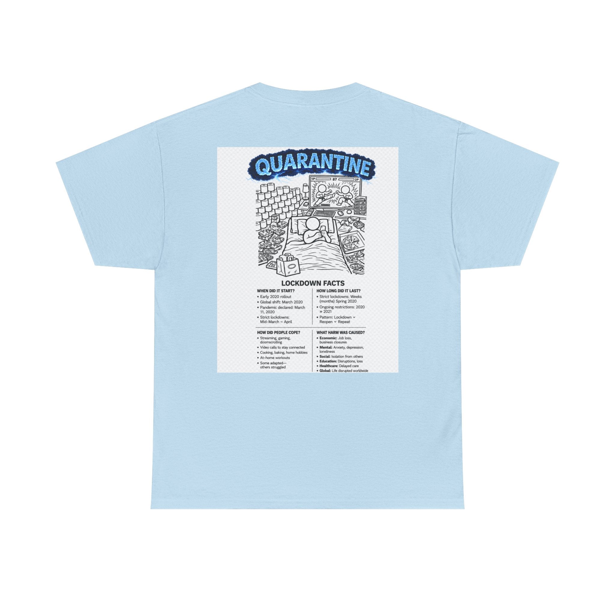 Copy of  I Survived 2020 — S3:E1 "Quarantine" | Lockdown Edition Documentary Unisex Heavy Cotton Tee